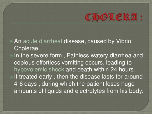 Water borne diseases