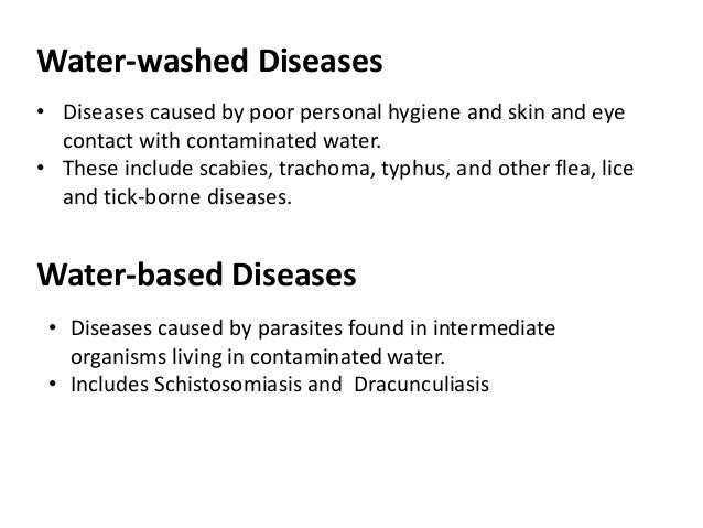 Water borne diseases