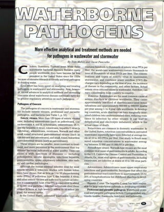 Waterborne Pathogens Article