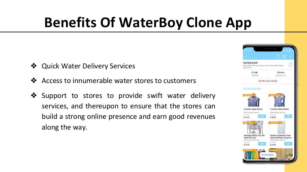 WaterBoy Clone Packaged Drinking water Delivery App