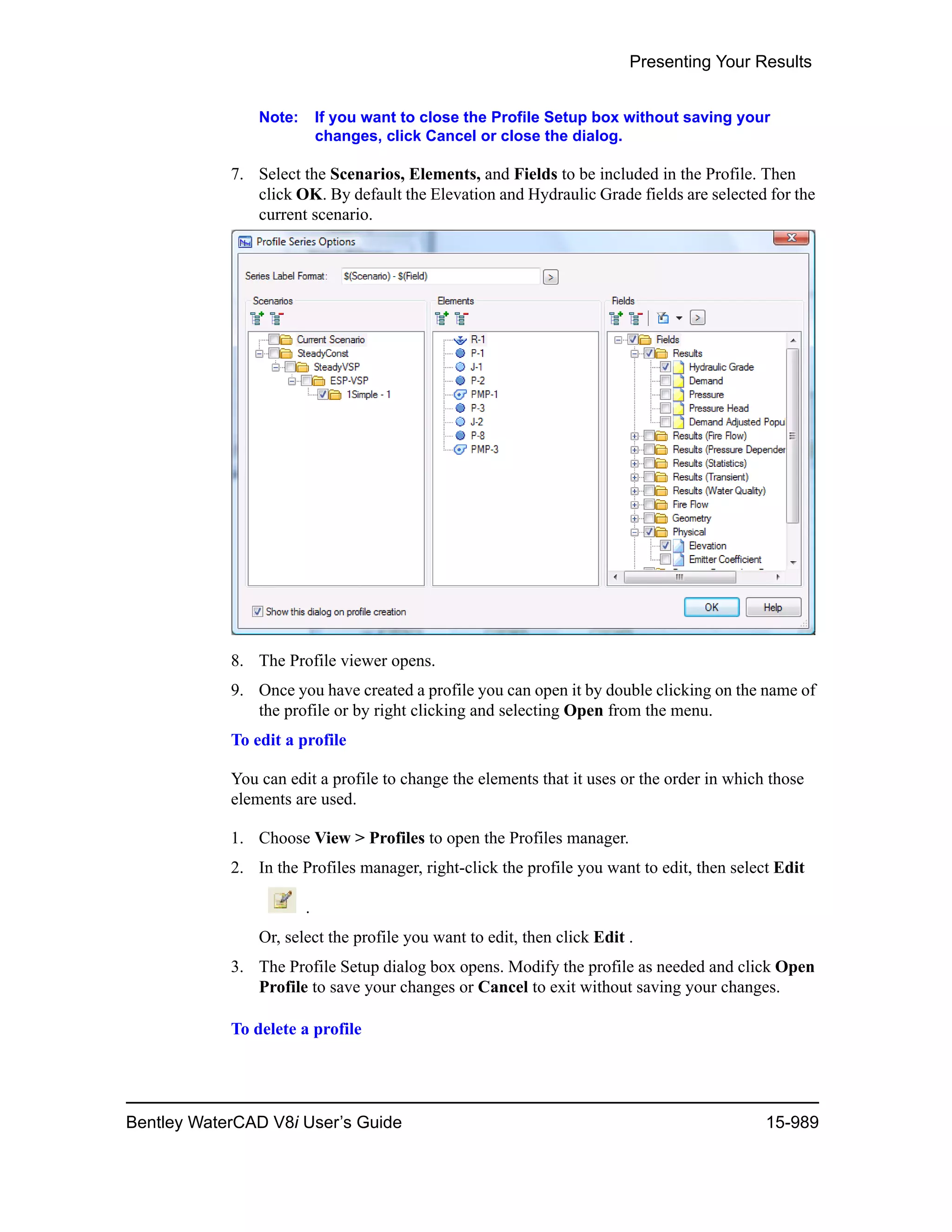 Water cad v8i user's guide