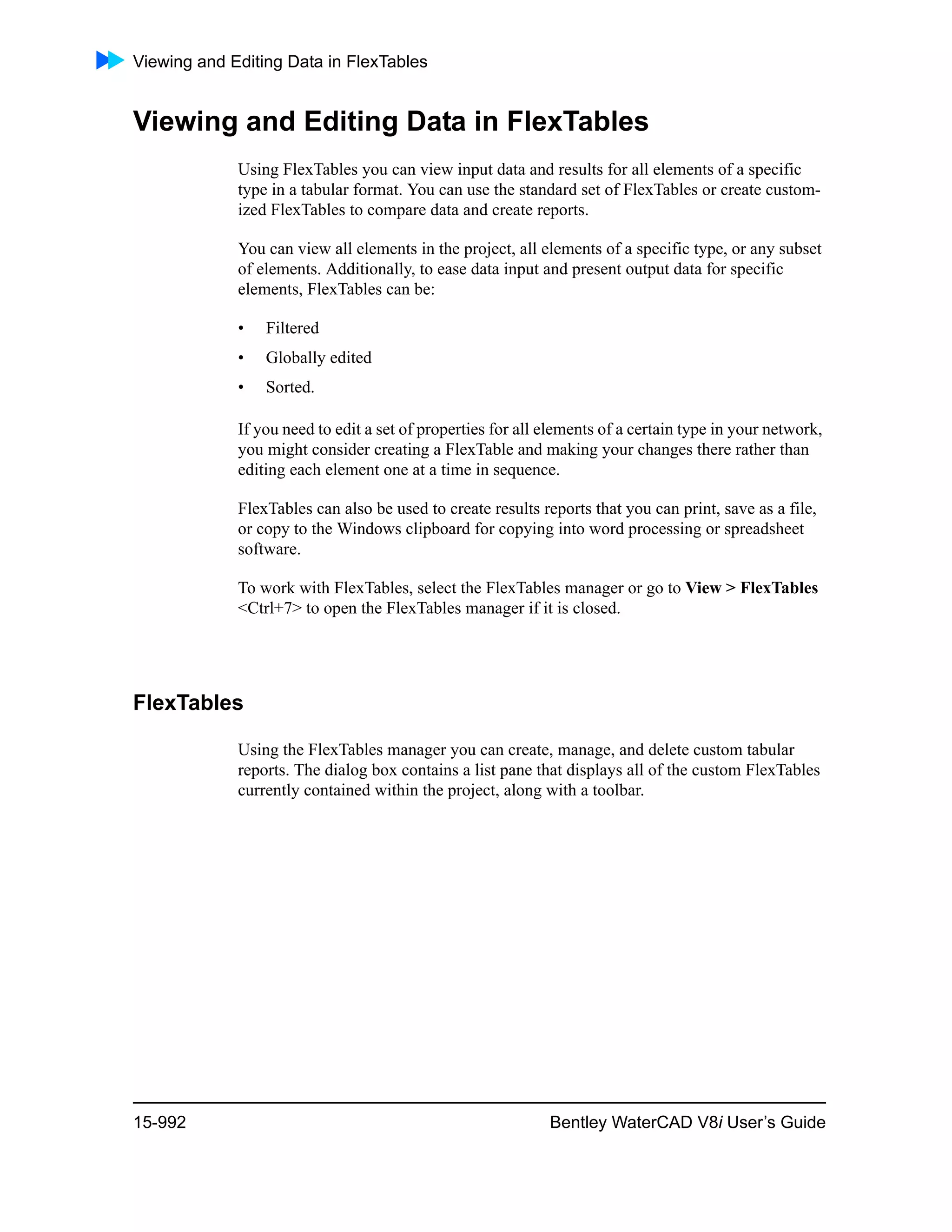 Water cad v8i user's guide