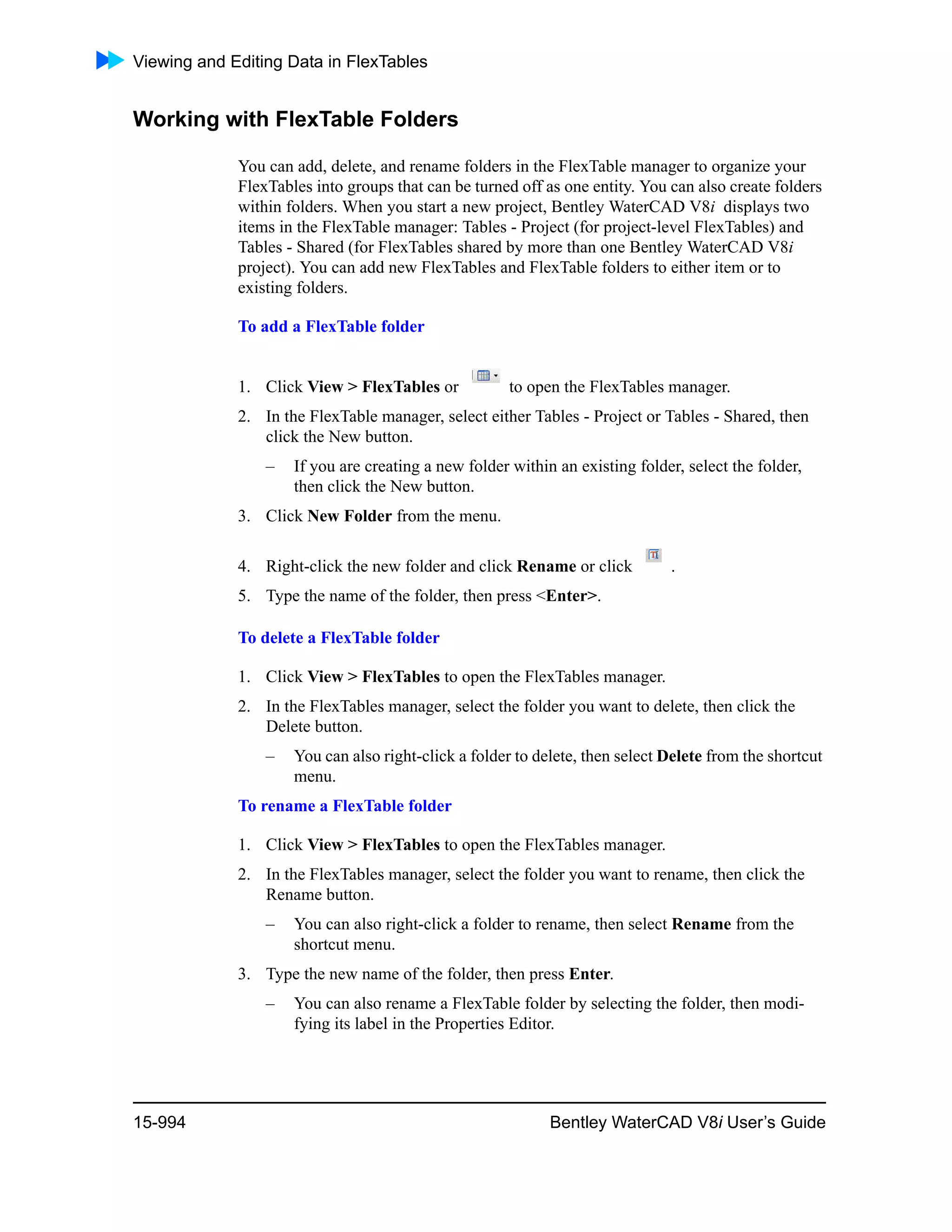 Water cad v8i user's guide