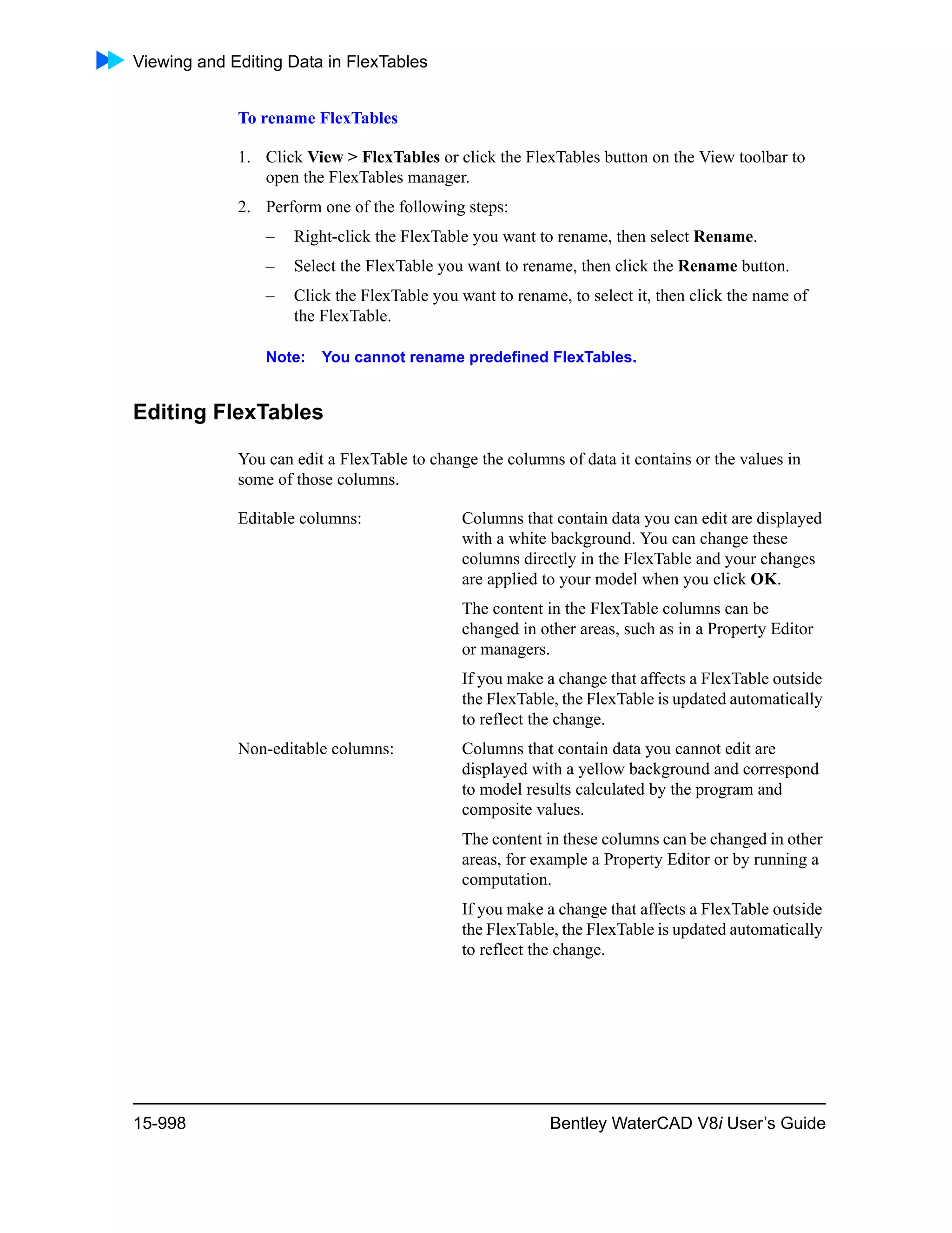 Water cad v8i user's guide