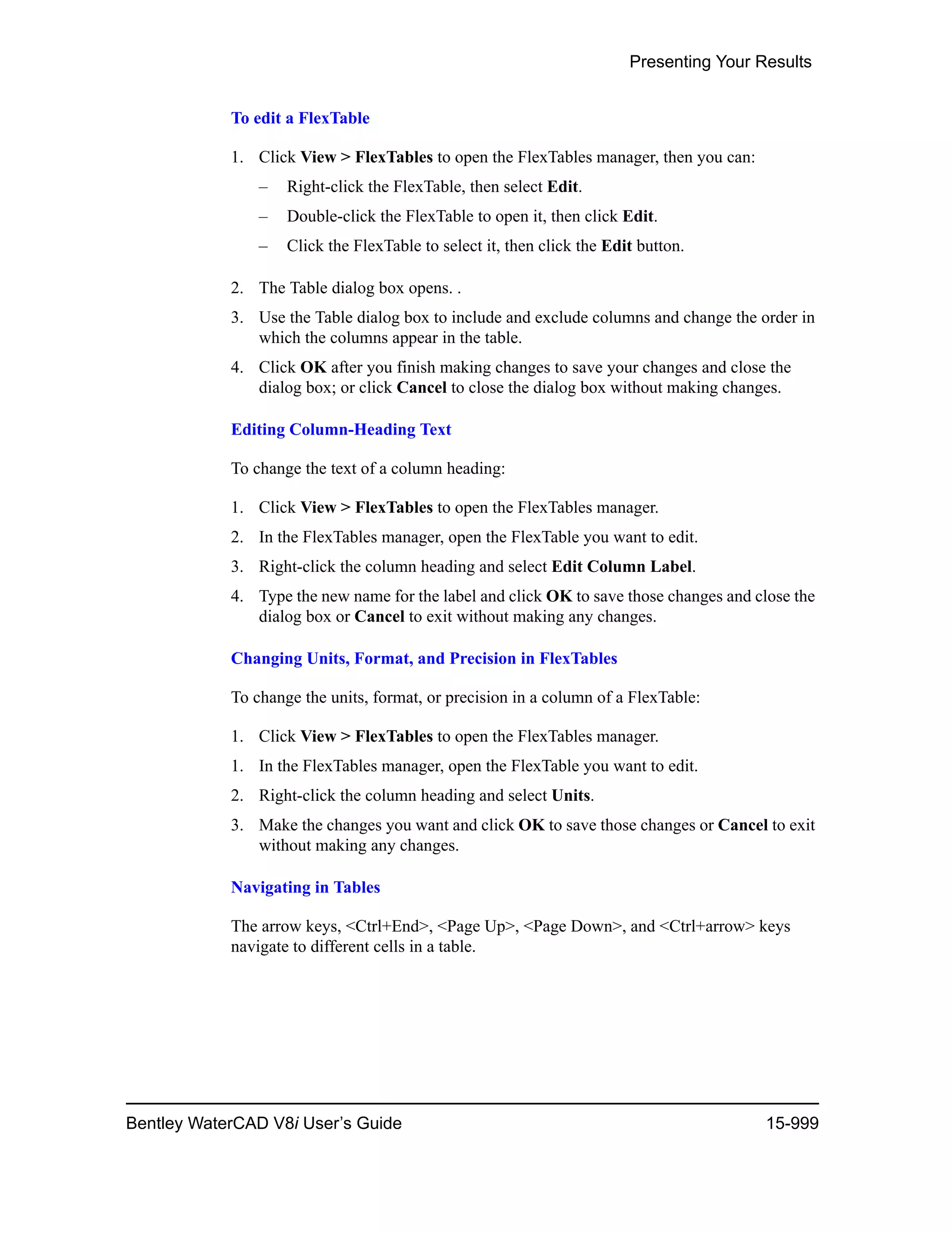 Water cad v8i user's guide