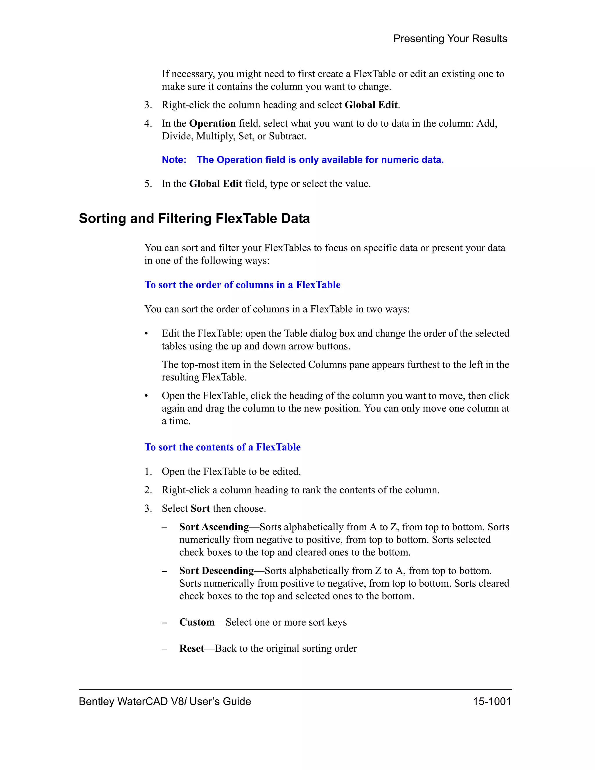 Water cad v8i user's guide