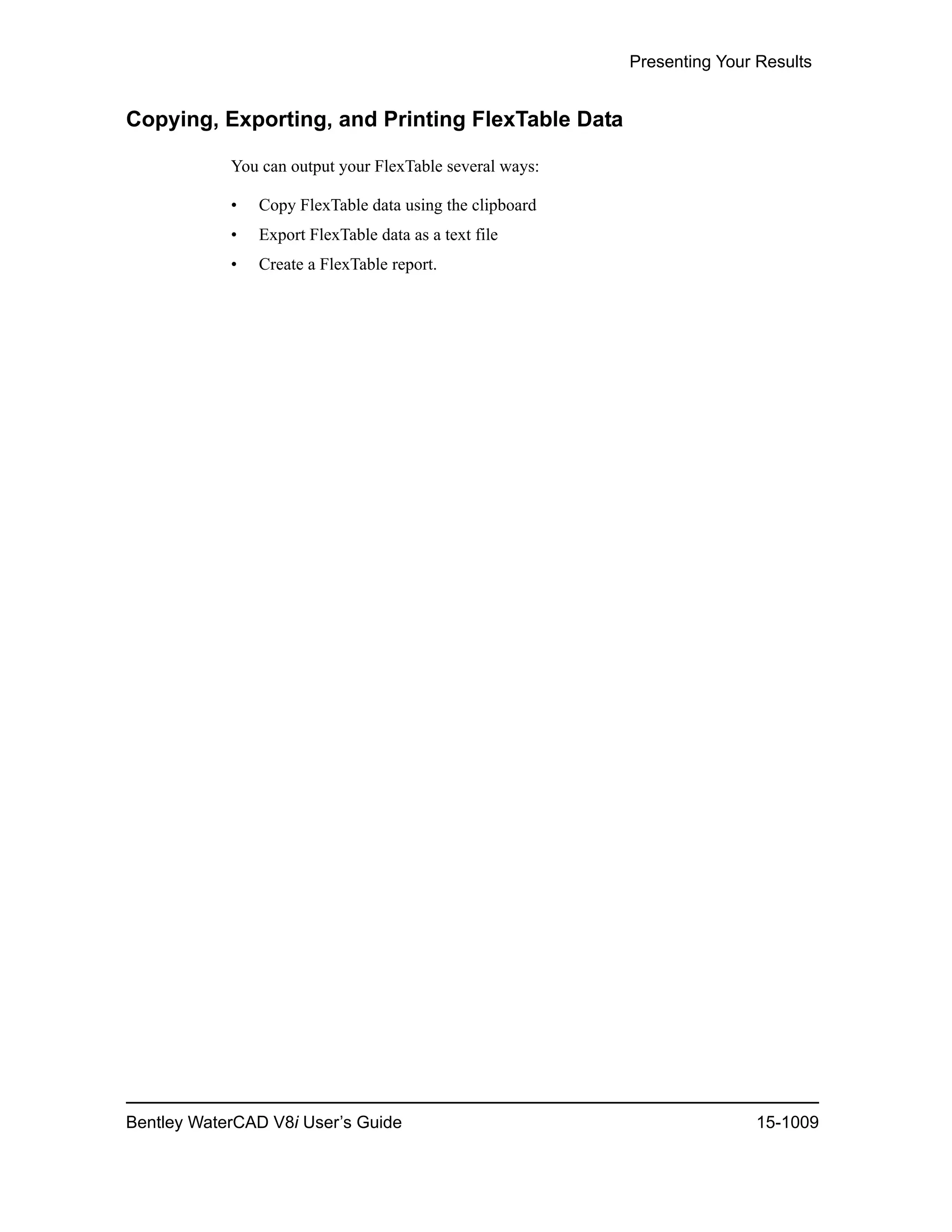 Water cad v8i user's guide