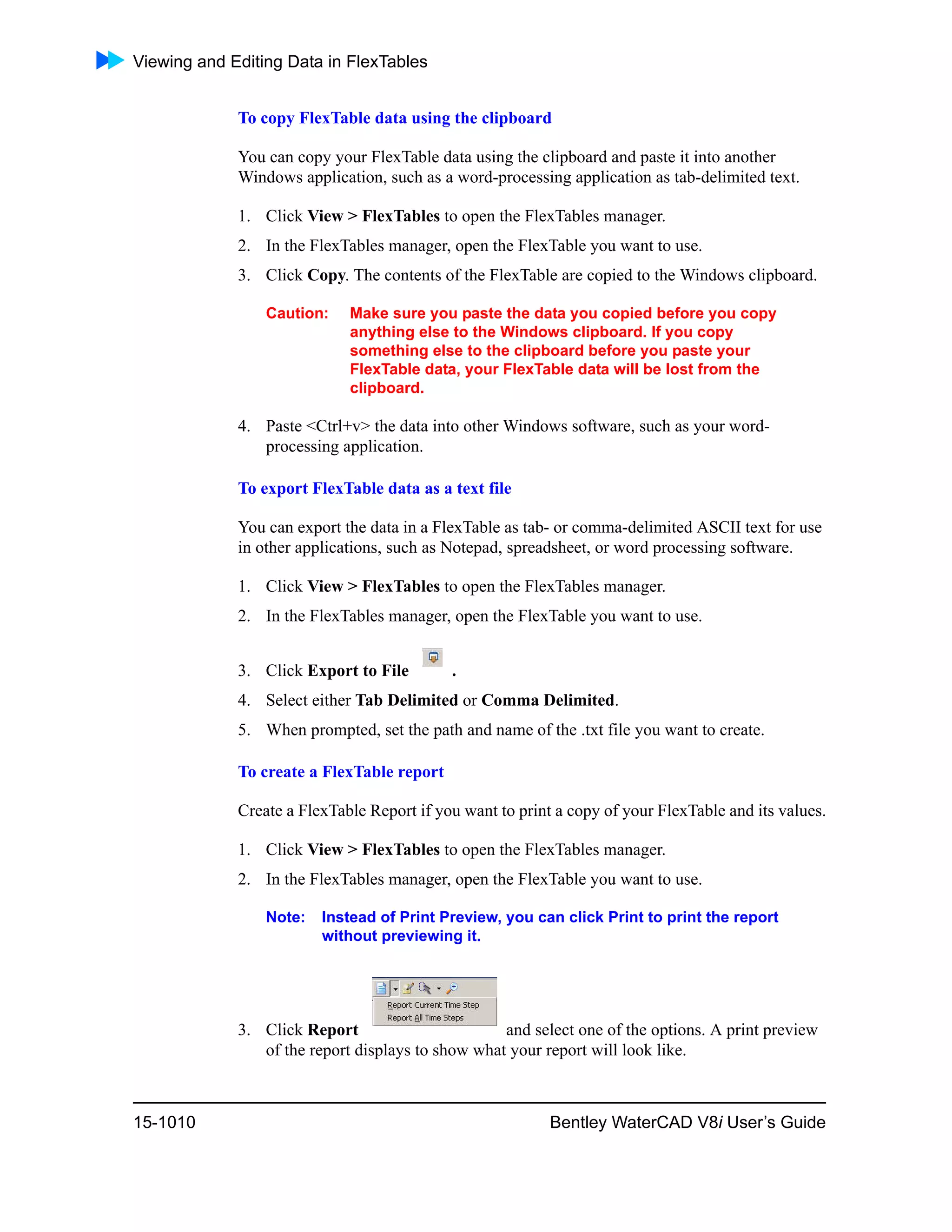 Water cad v8i user's guide