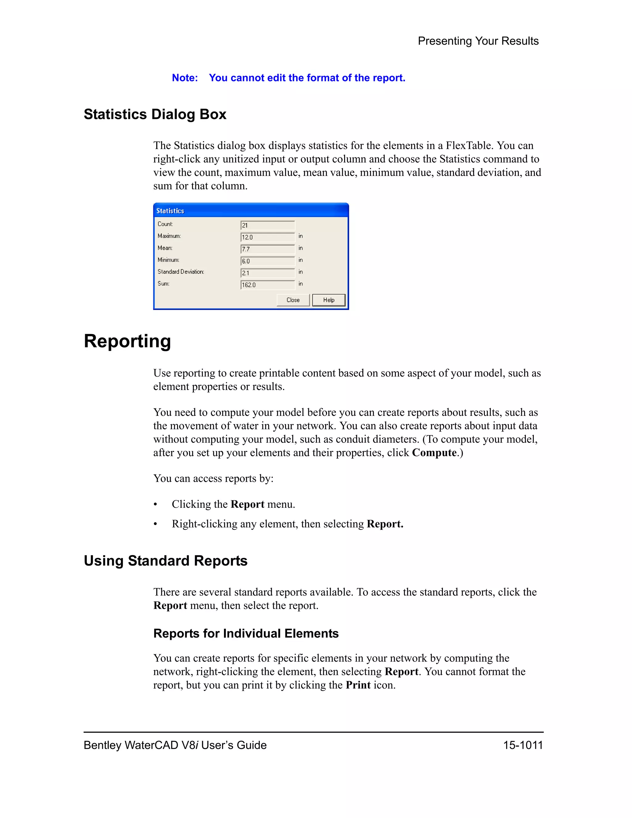 Water cad v8i user's guide