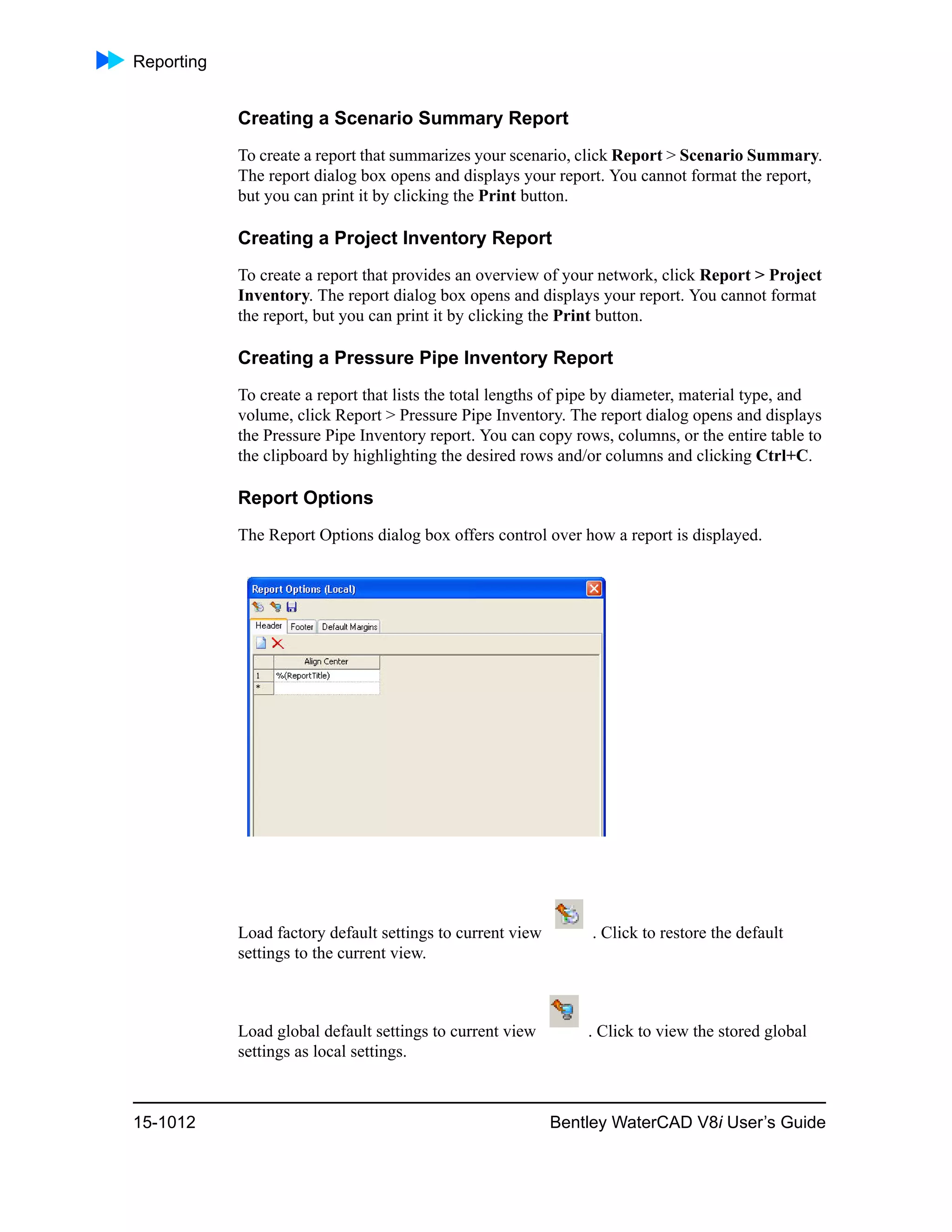 Water cad v8i user's guide