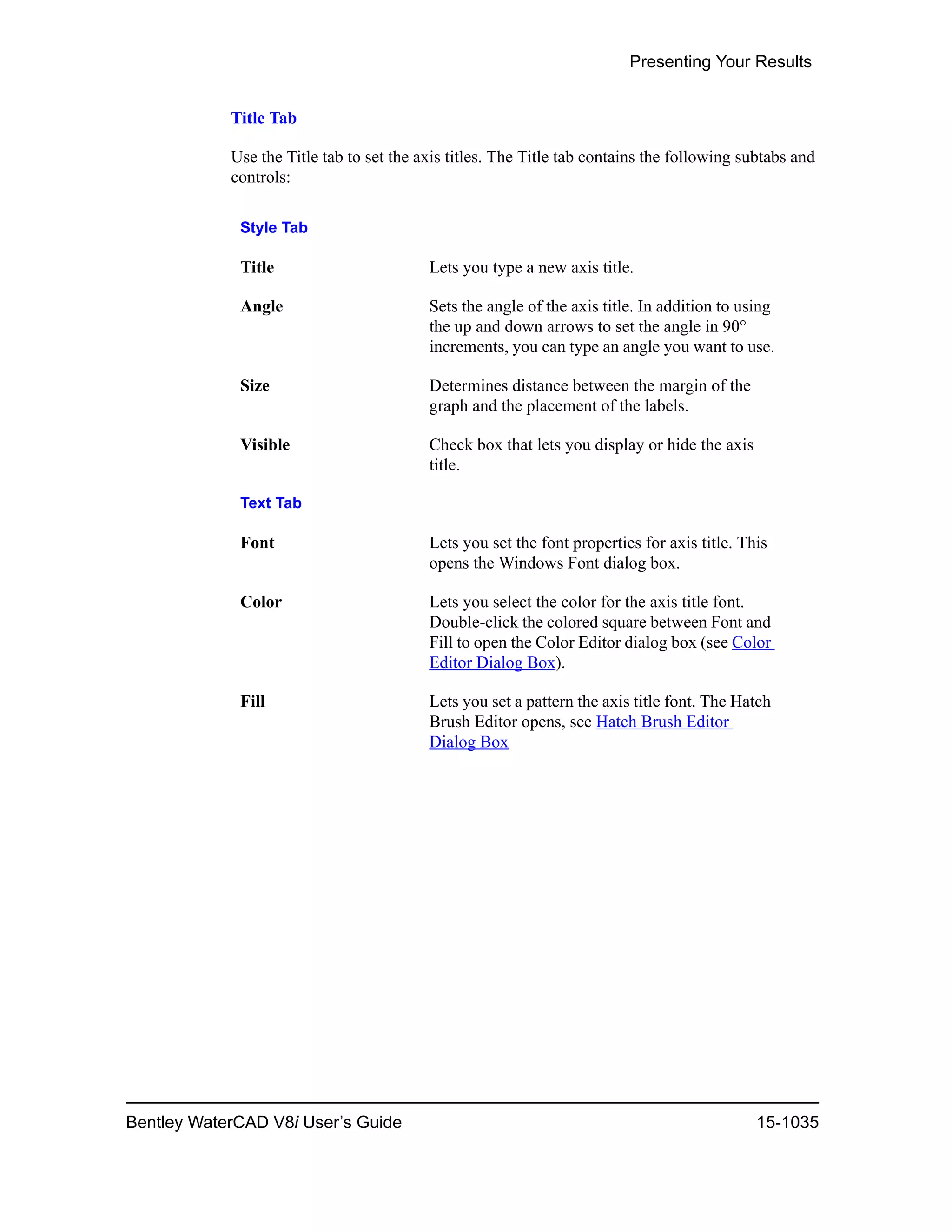 Water cad v8i user's guide
