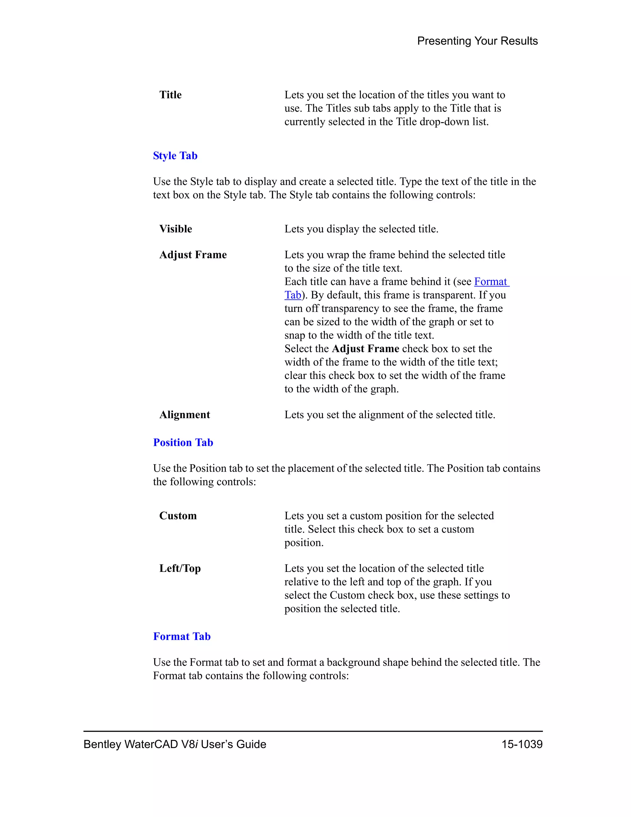 Water cad v8i user's guide