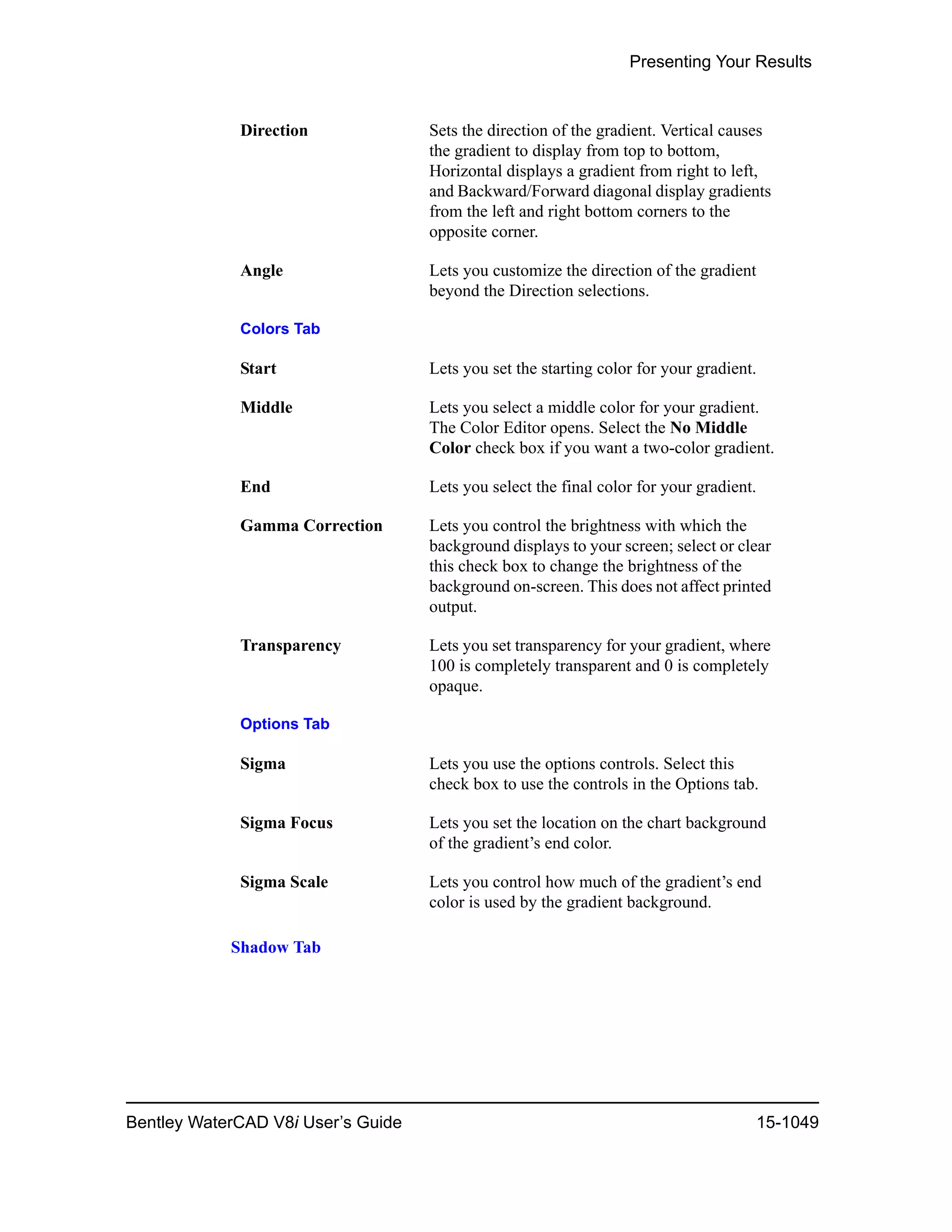 Water cad v8i user's guide