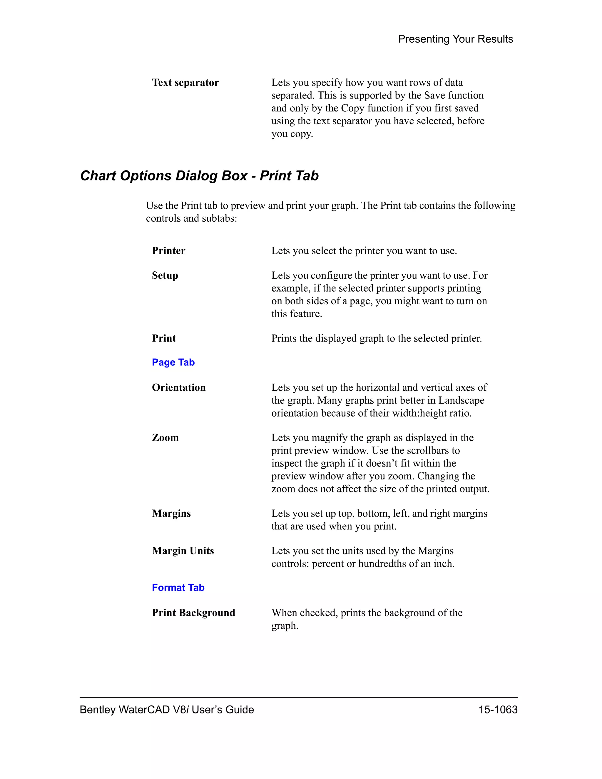 Water cad v8i user's guide