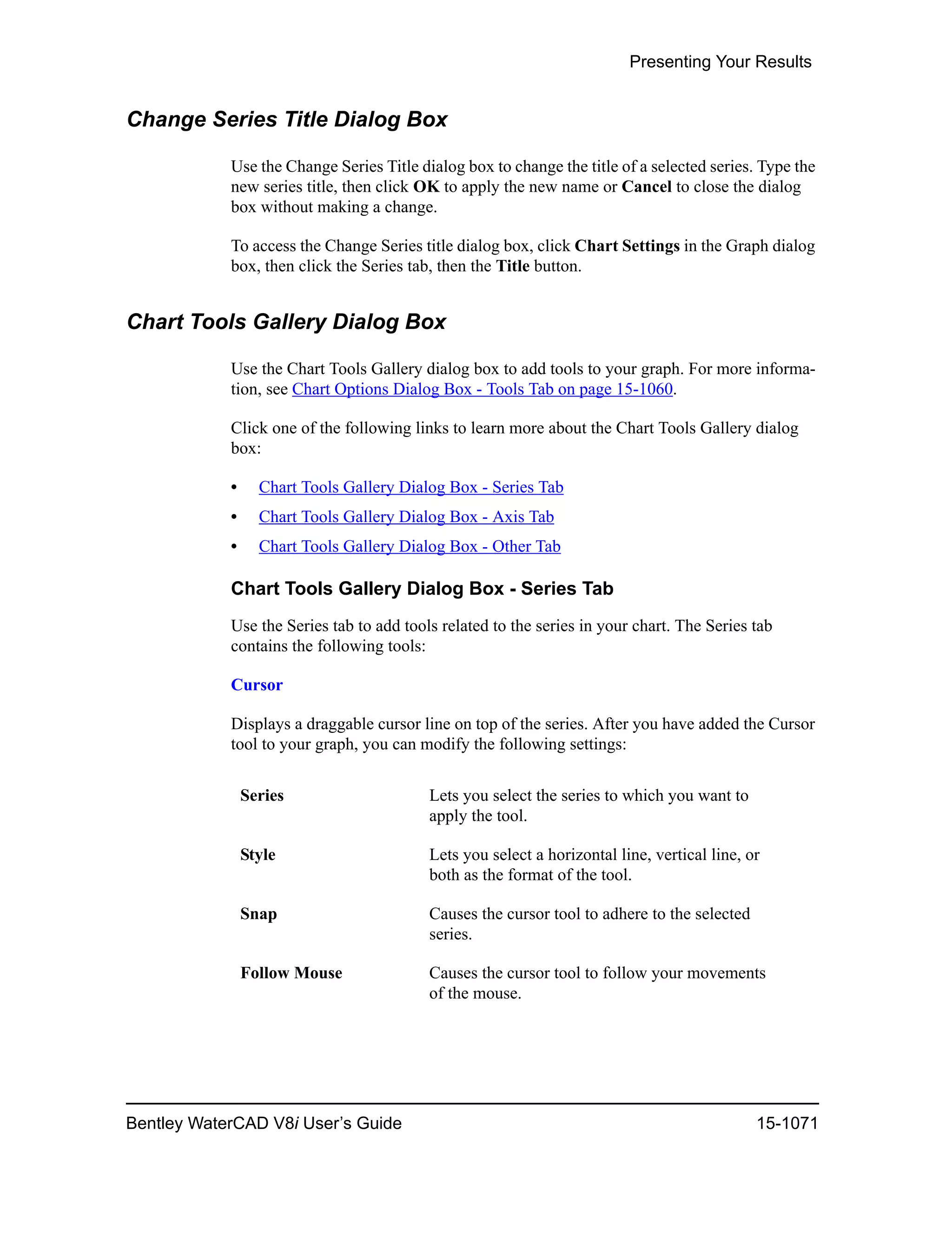 Water cad v8i user's guide