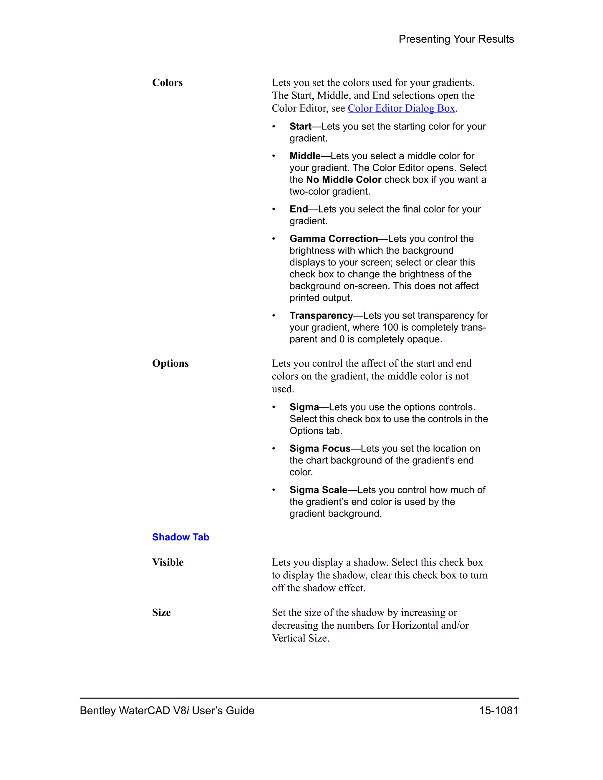 Water cad v8i user's guide