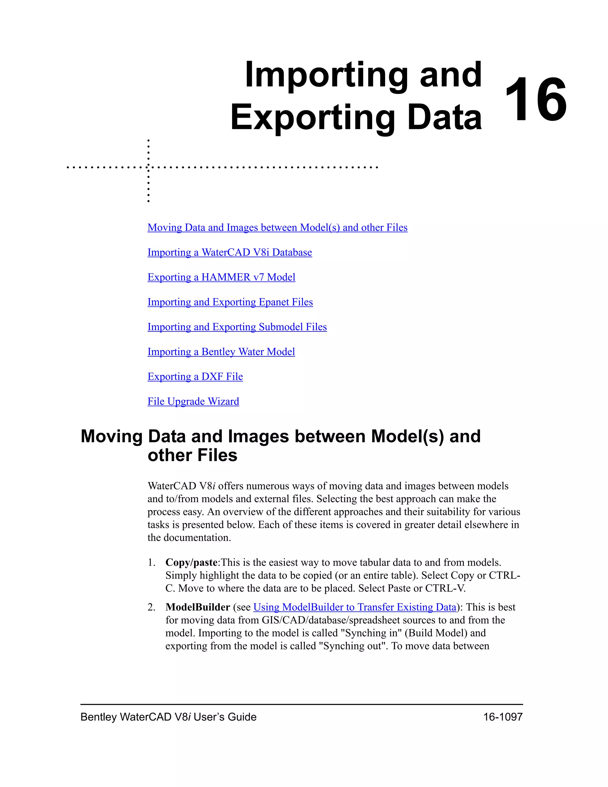 Water cad v8i user's guide