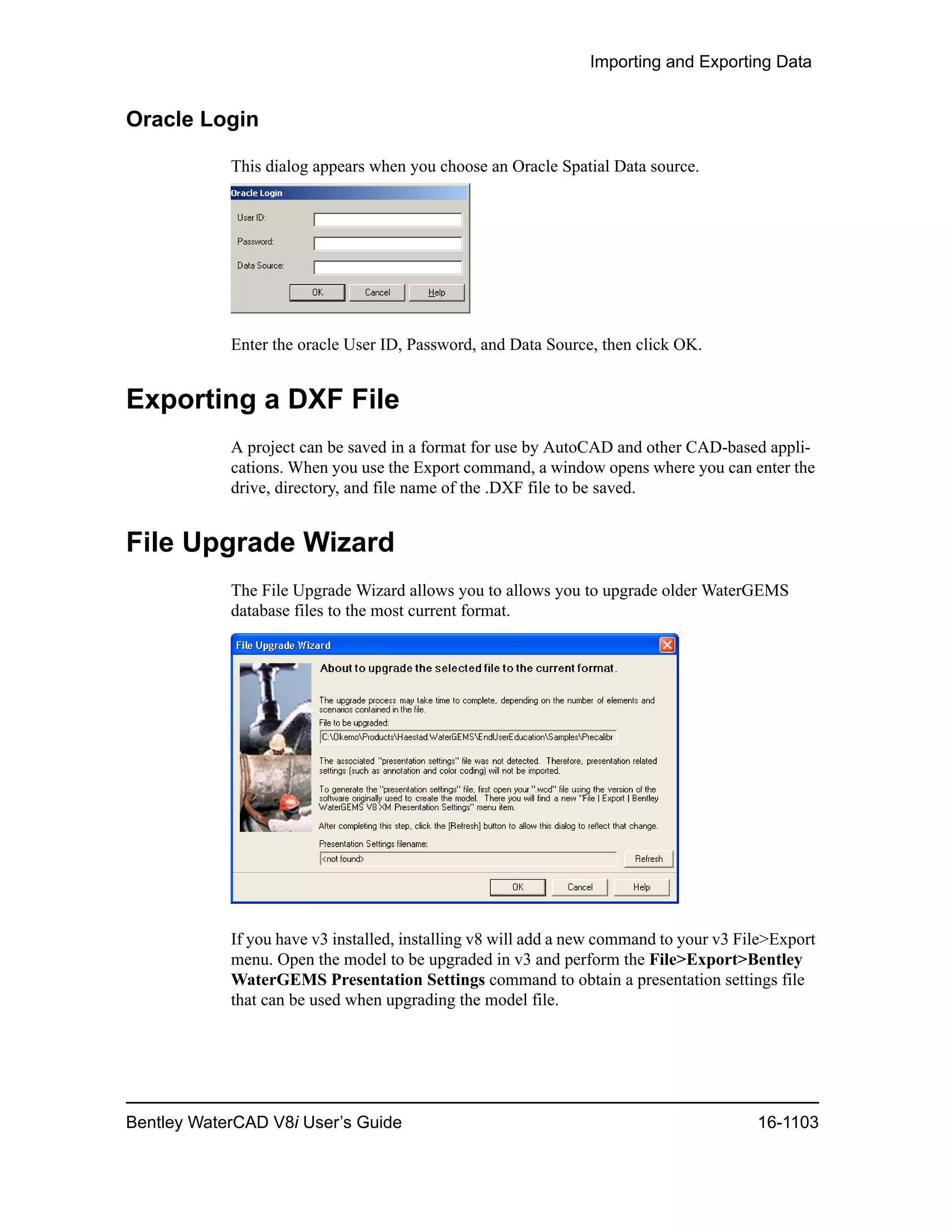 Water cad v8i user's guide