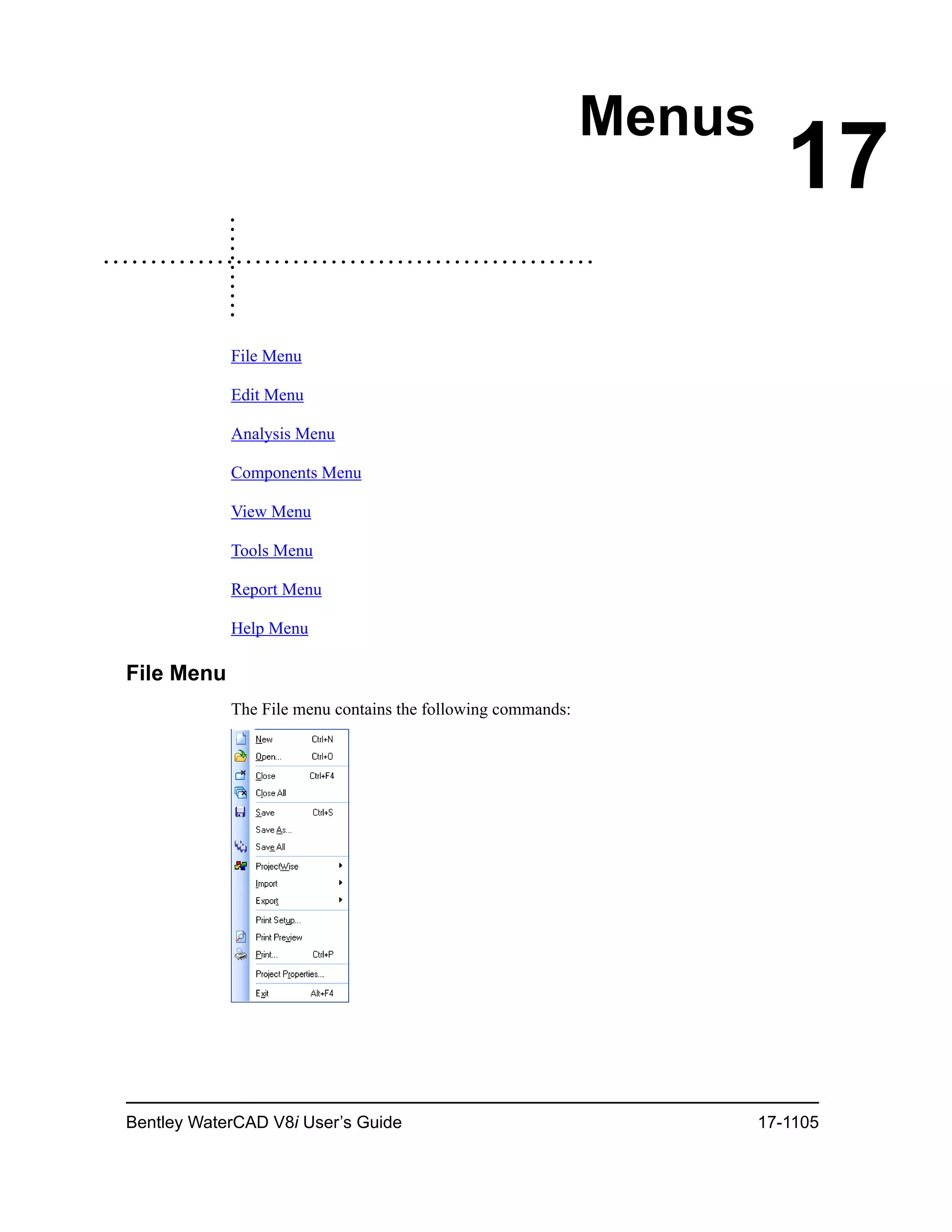 Water cad v8i user's guide