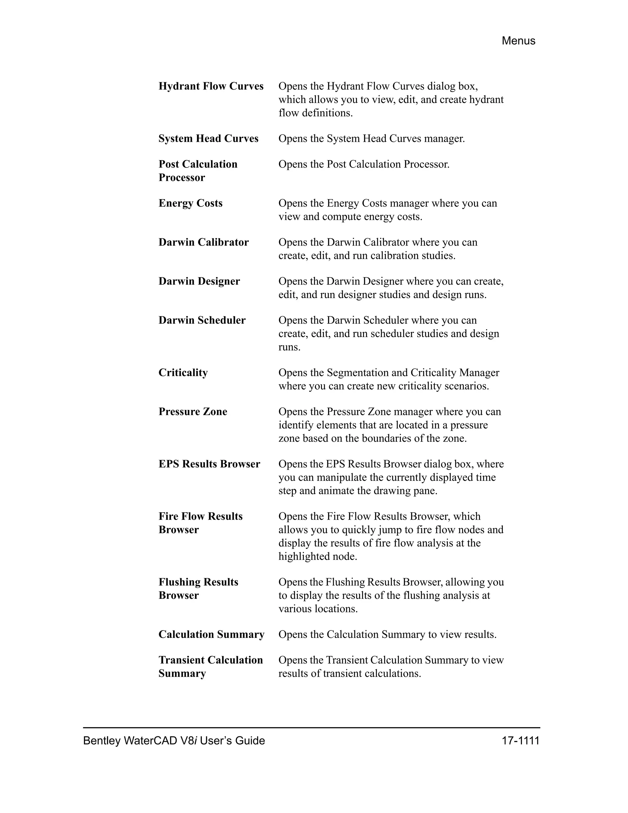 Water cad v8i user's guide