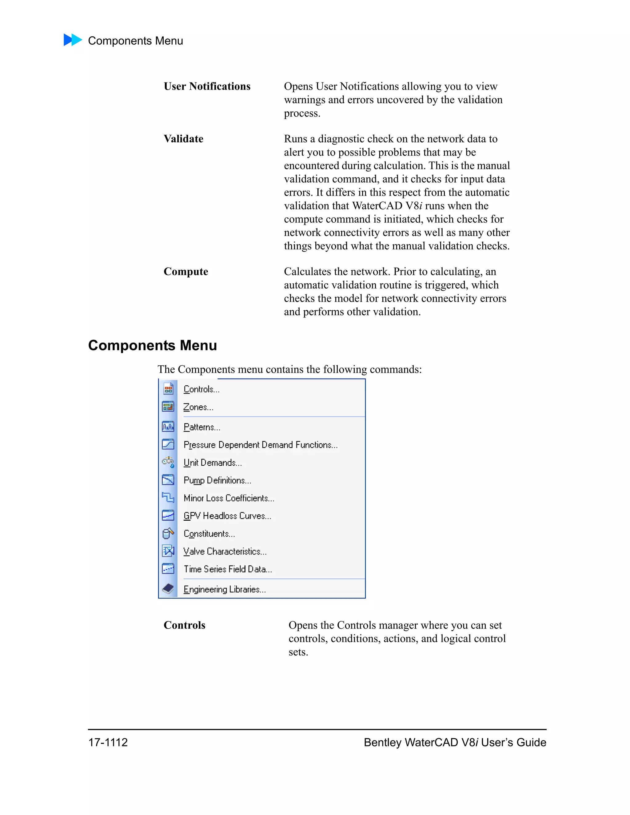 Water cad v8i user's guide
