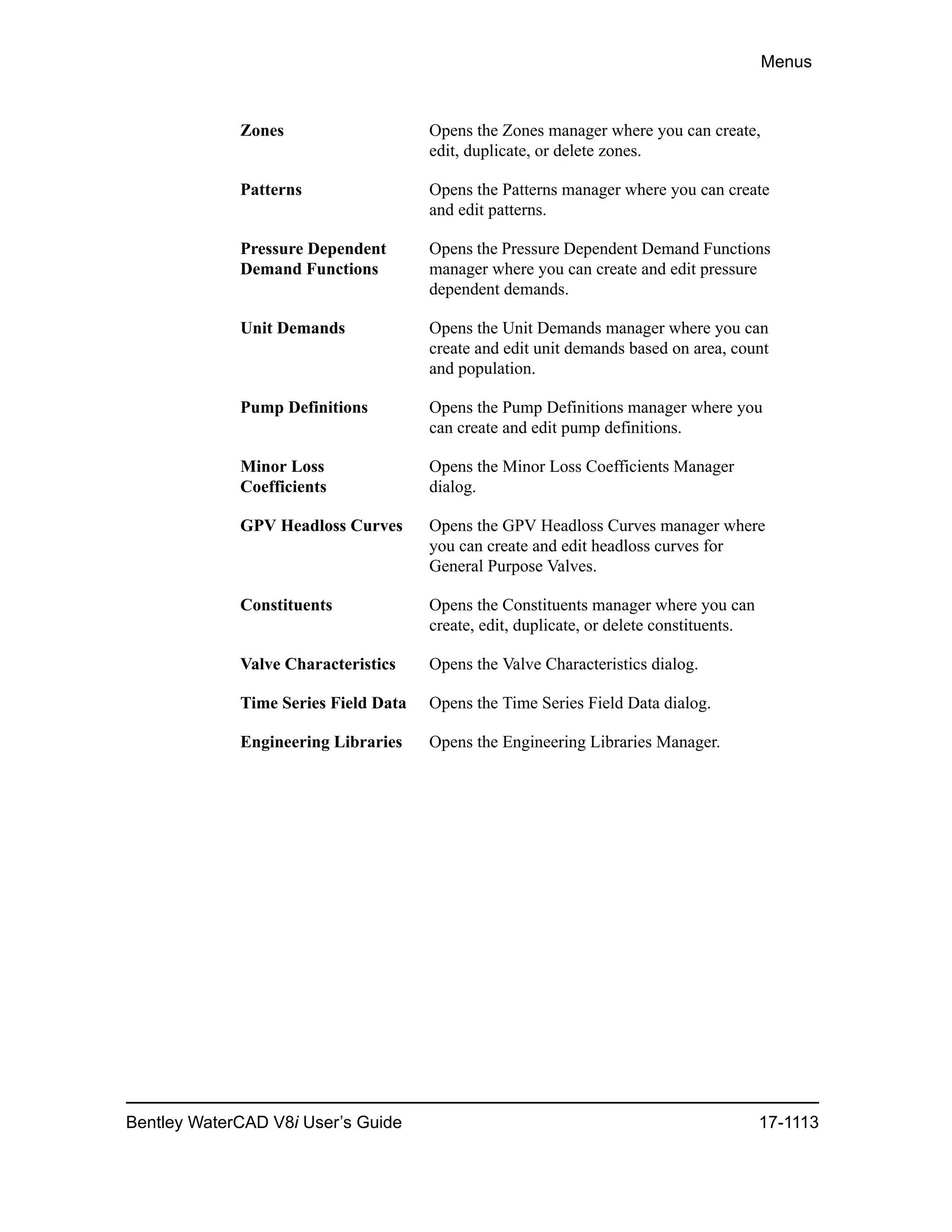 Water cad v8i user's guide