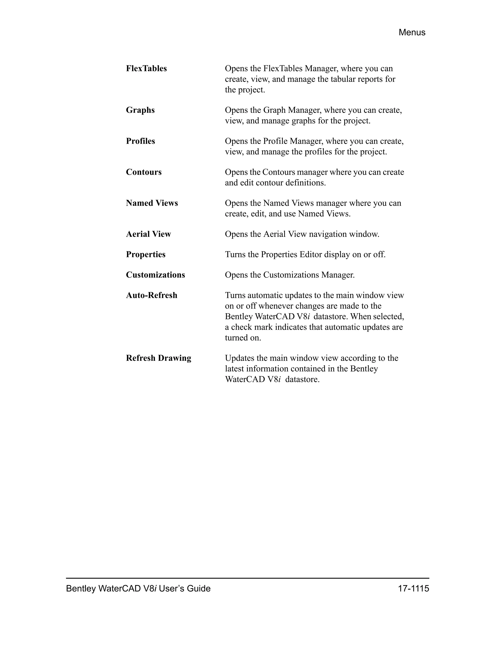 Water cad v8i user's guide