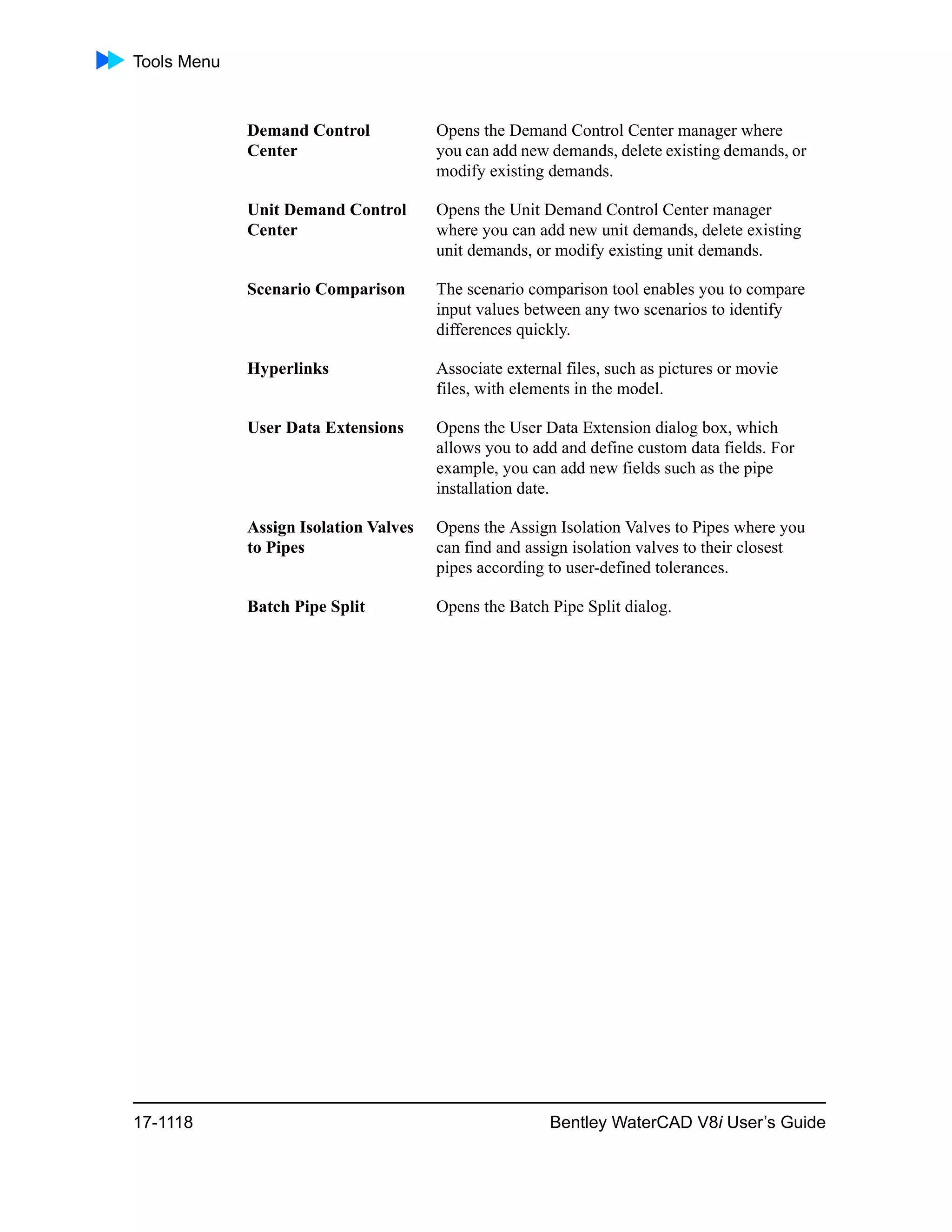 Water cad v8i user's guide