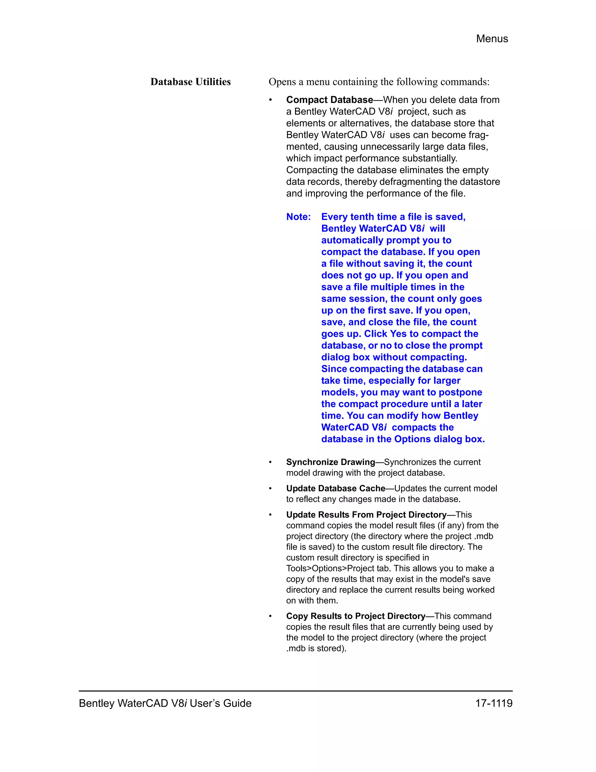 Water cad v8i user's guide