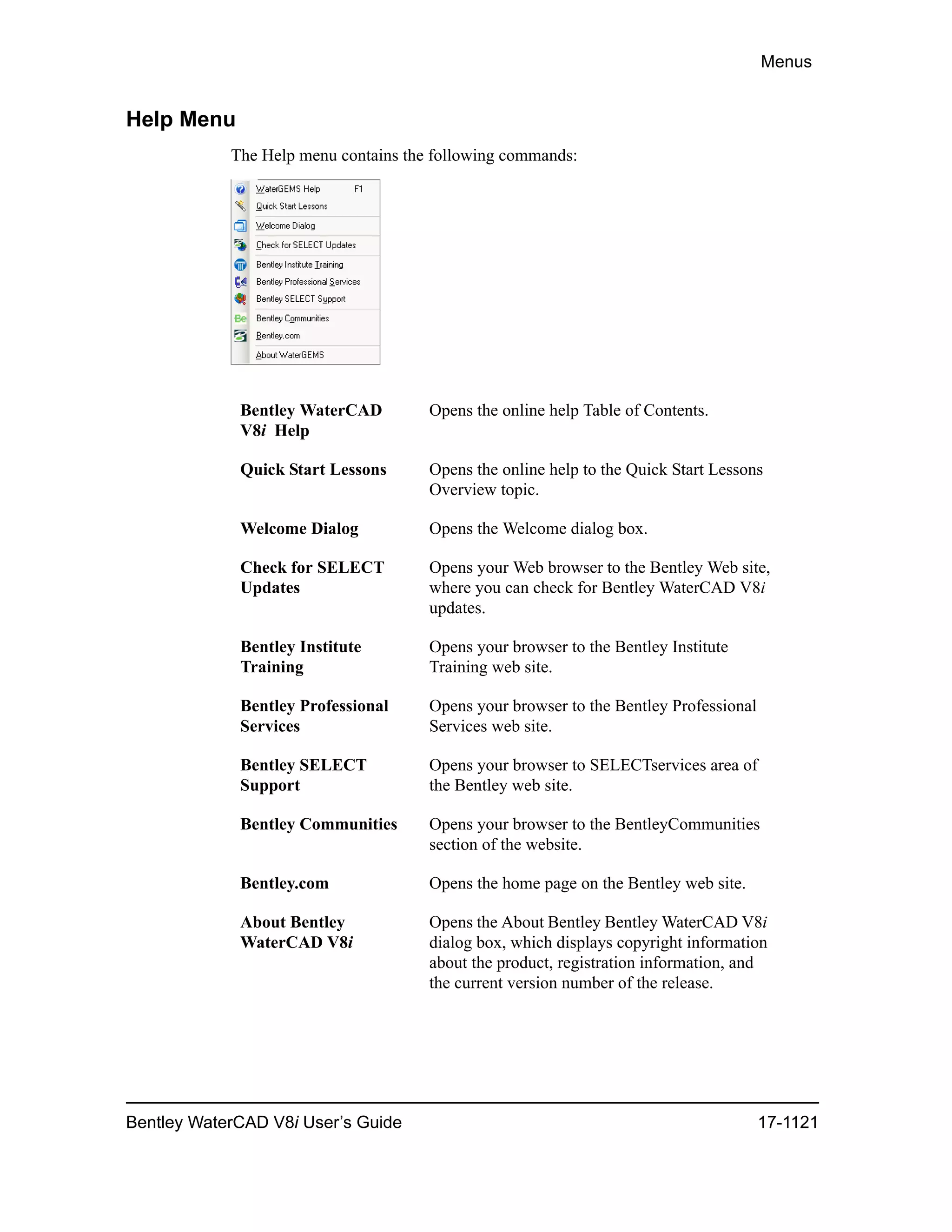 Water cad v8i user's guide