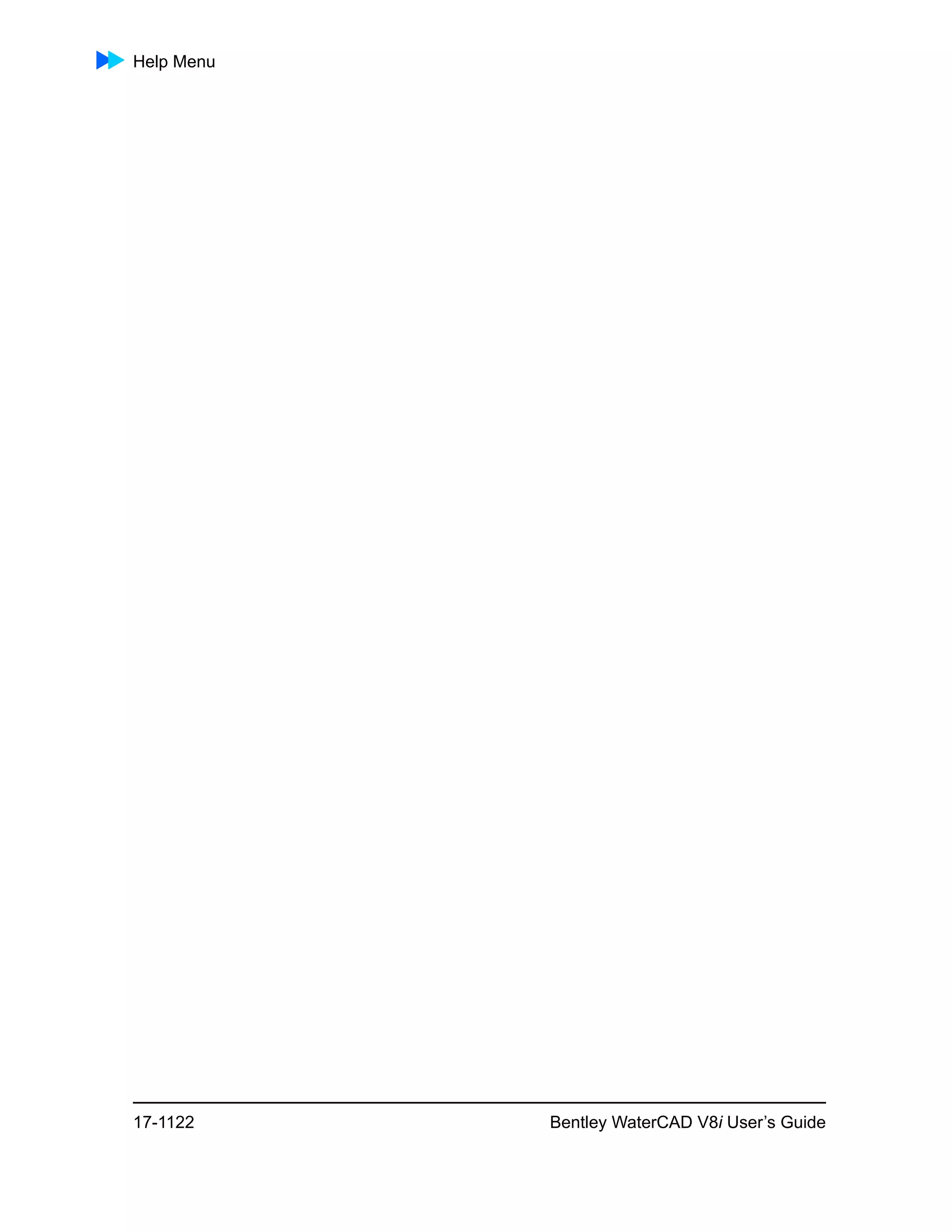 Water cad v8i user's guide