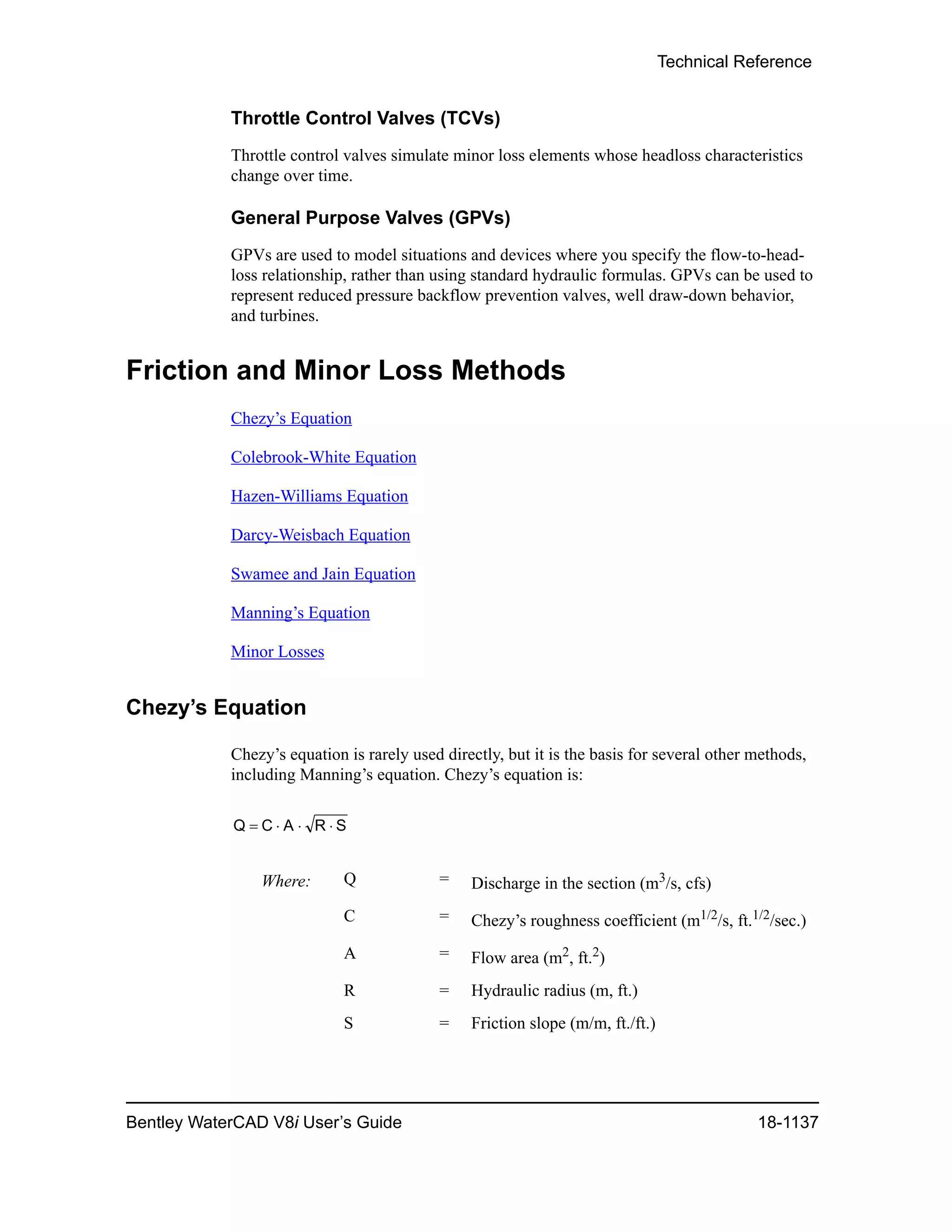 Water cad v8i user's guide