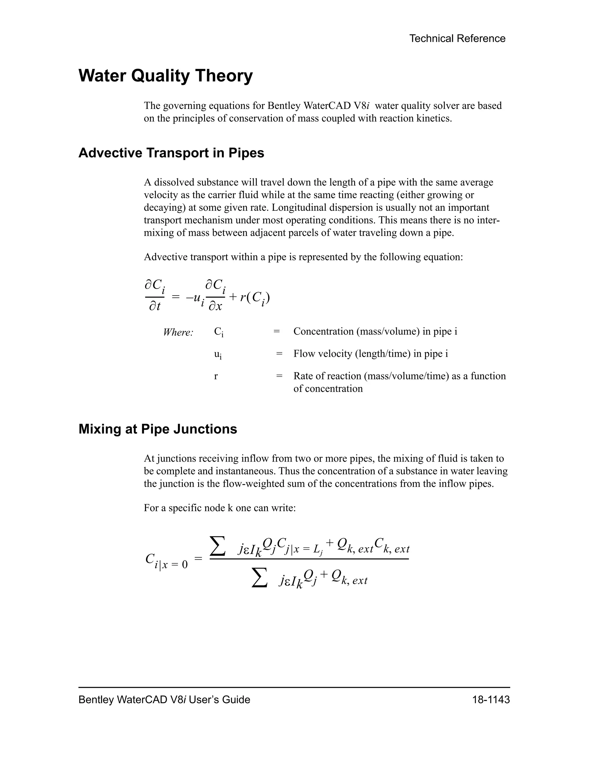 Water cad v8i user's guide