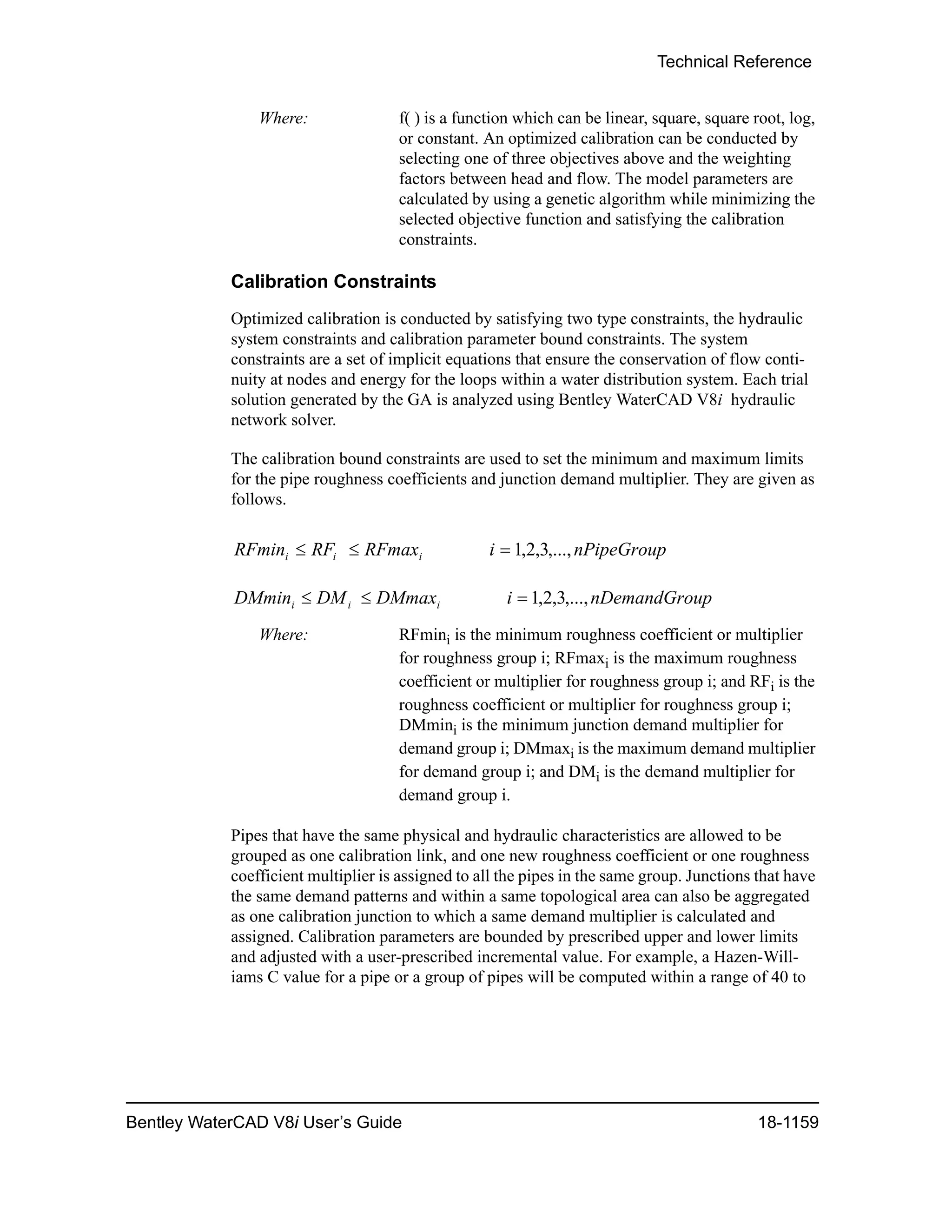 Water cad v8i user's guide