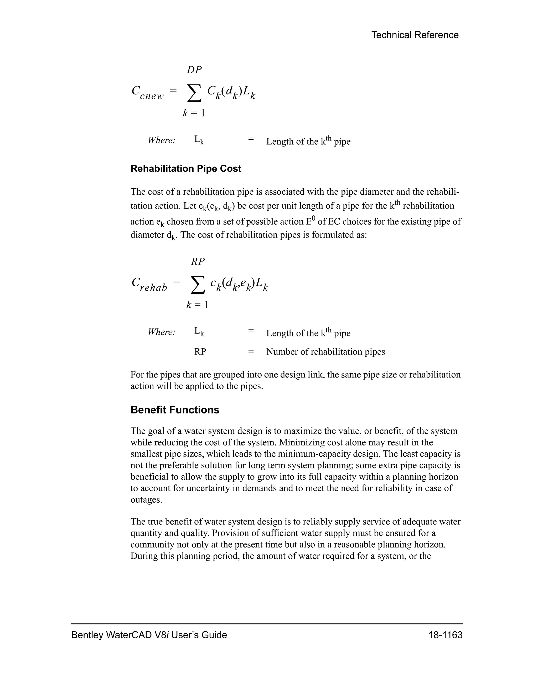 Water cad v8i user's guide