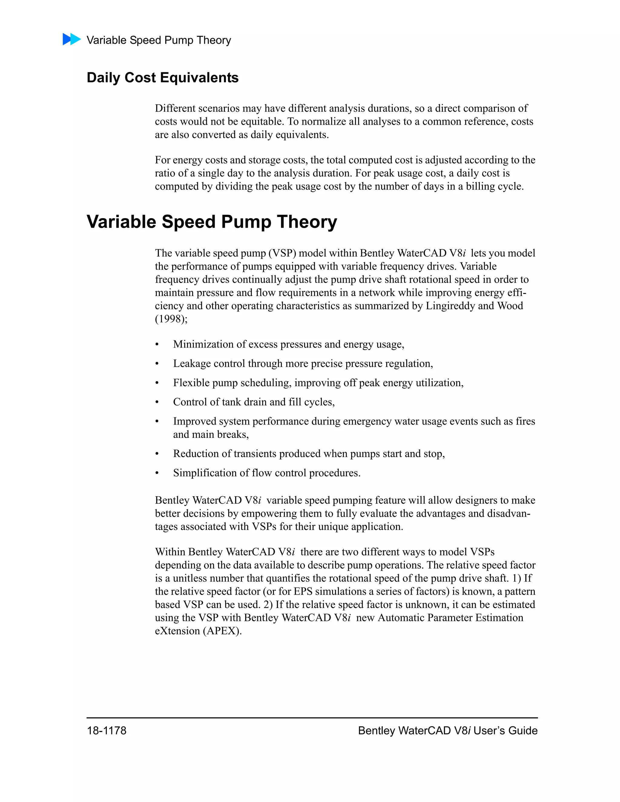 Water cad v8i user's guide