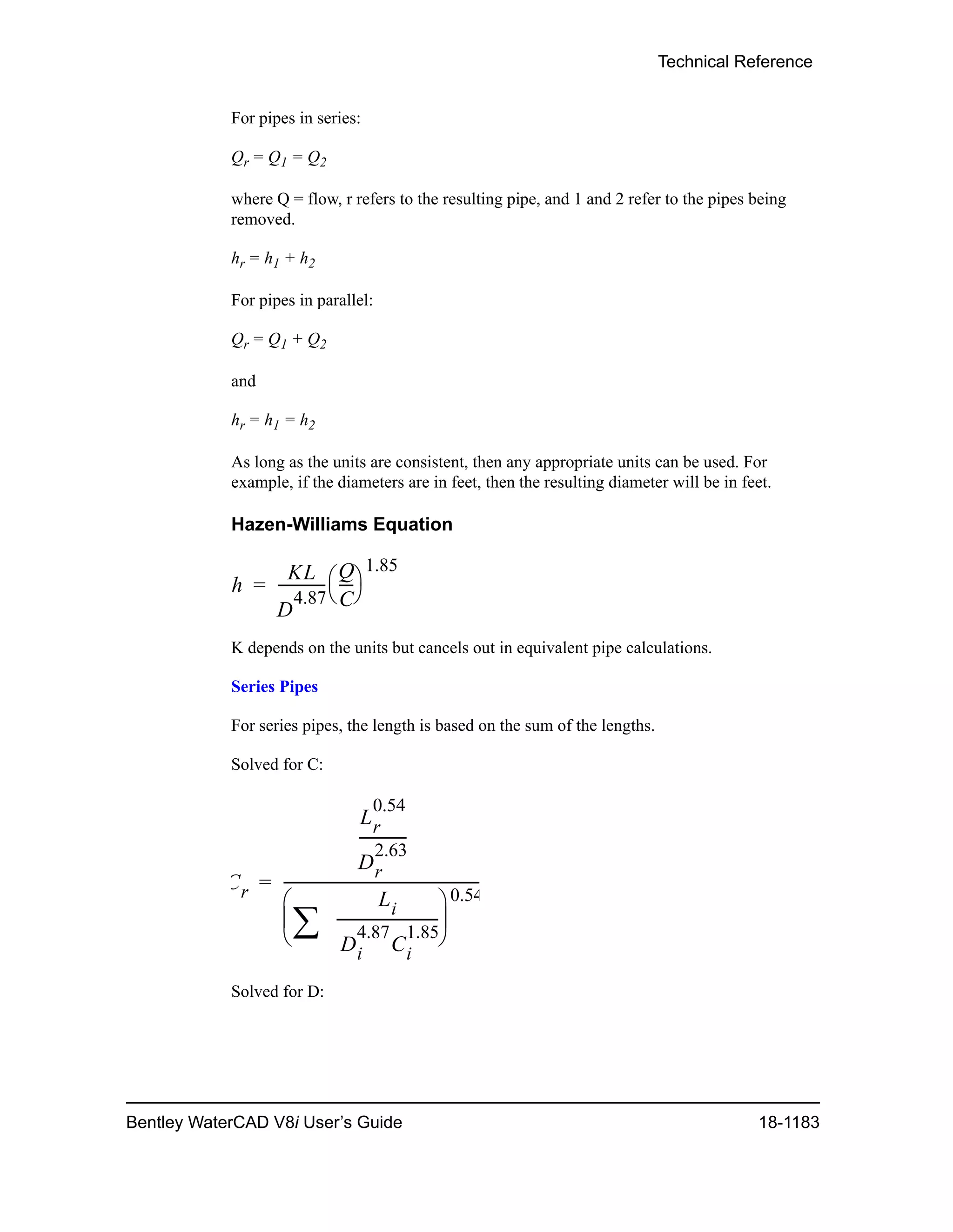 Water cad v8i user's guide