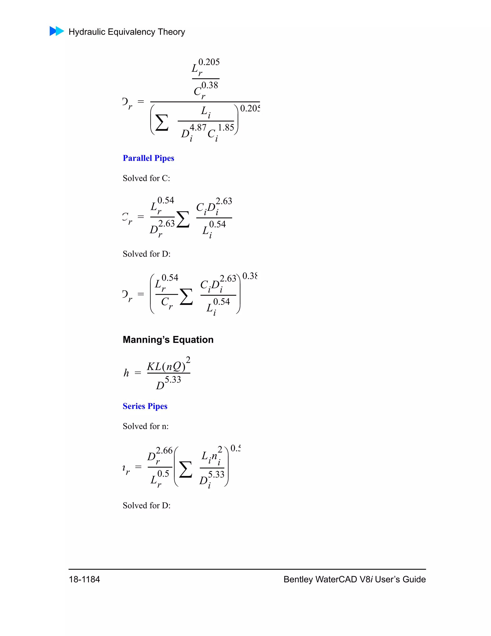 Water cad v8i user's guide