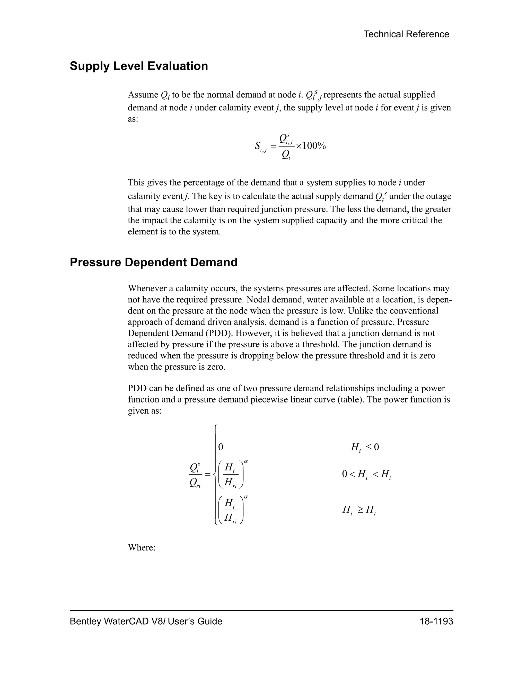 Water cad v8i user's guide