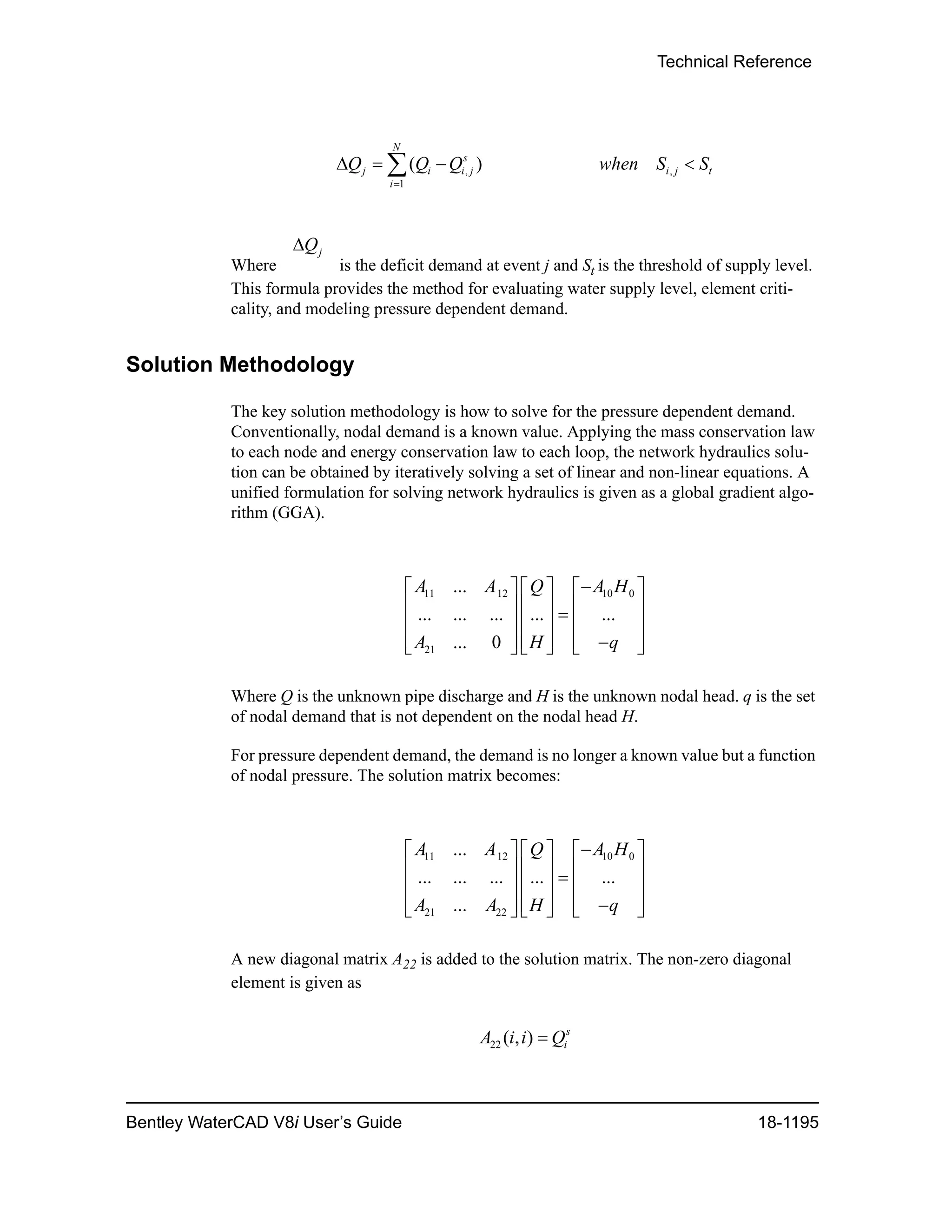 Water cad v8i user's guide