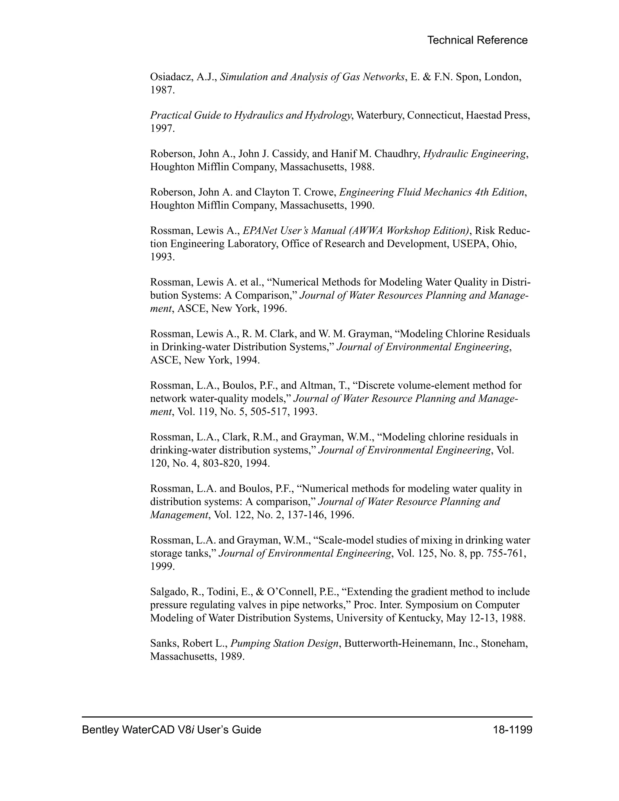 Water cad v8i user's guide