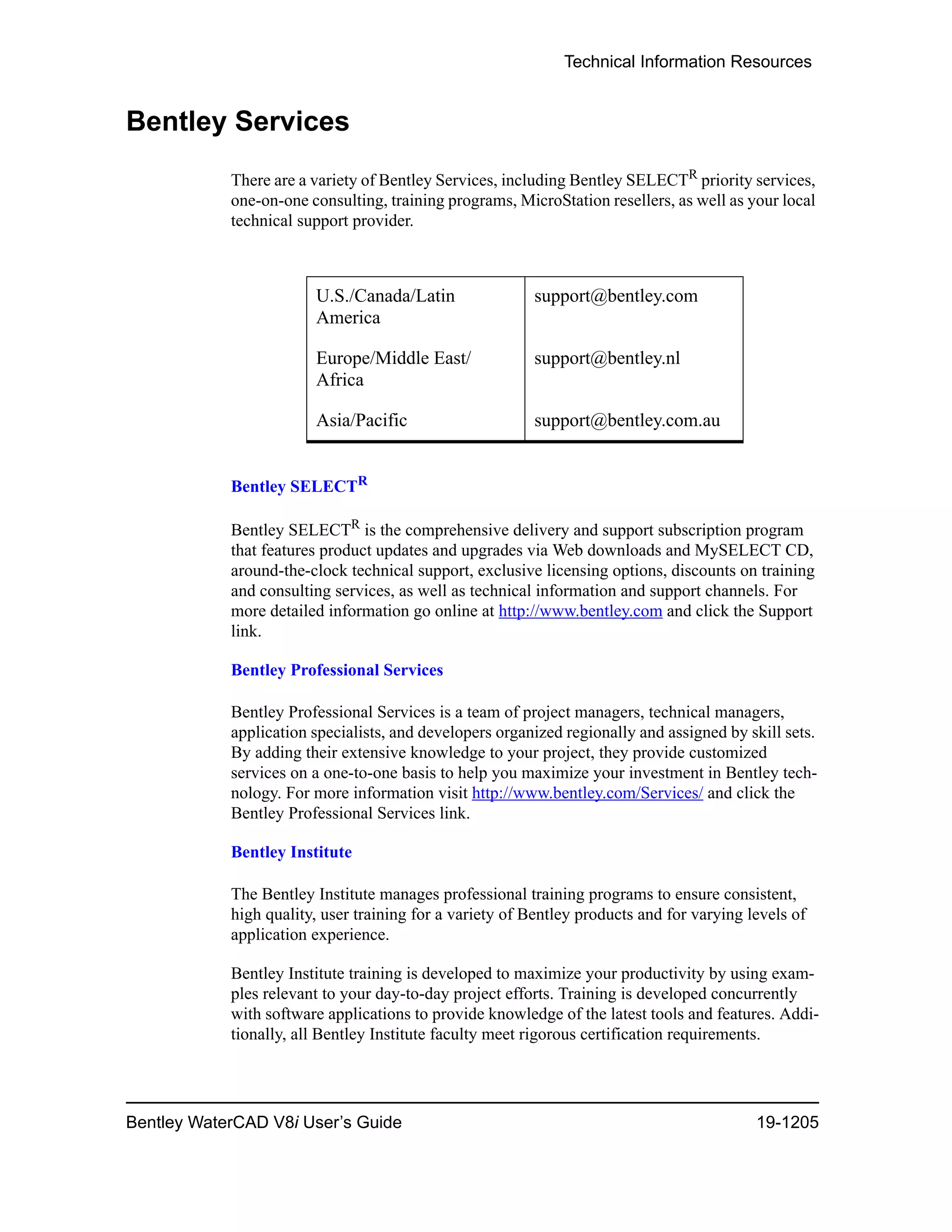 Water cad v8i user's guide