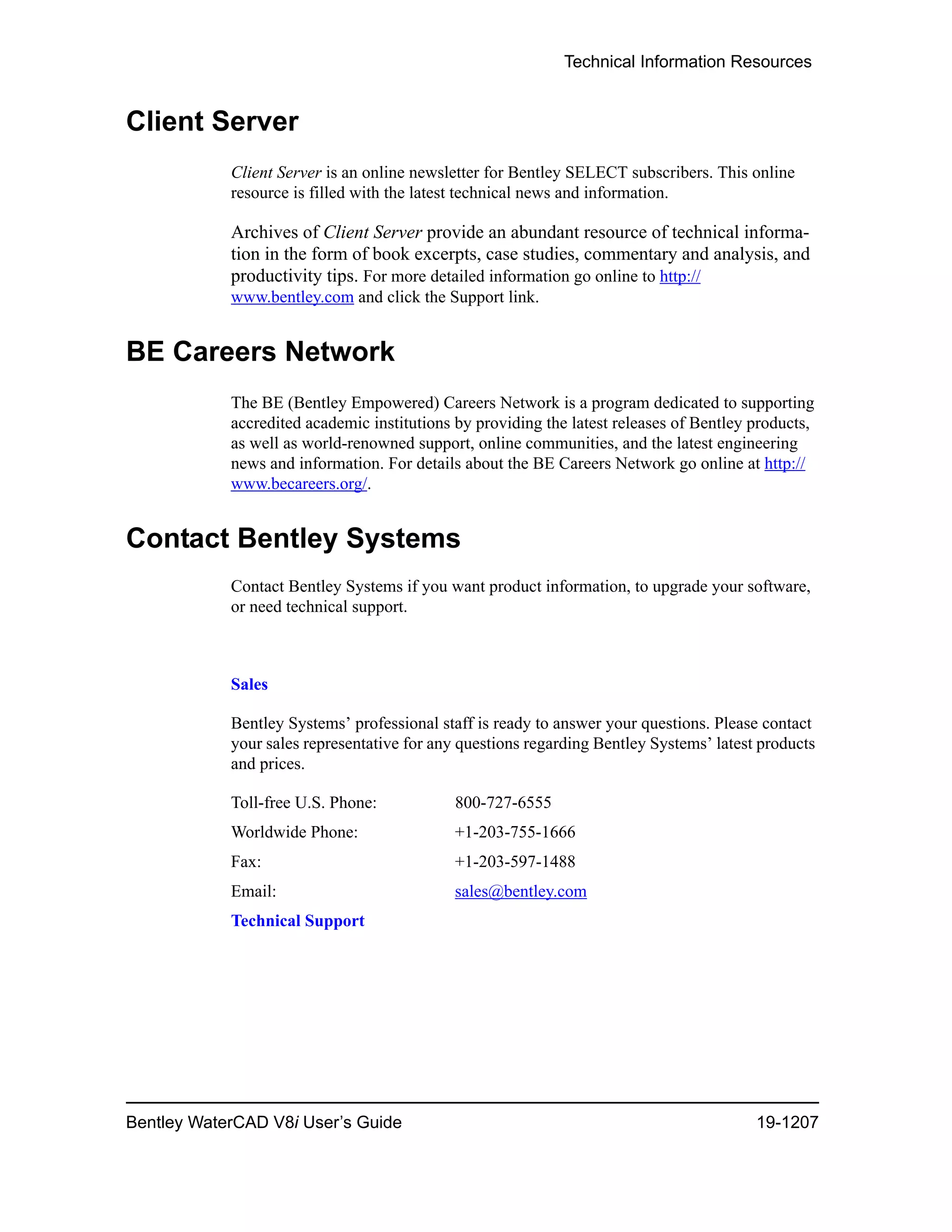 Water cad v8i user's guide