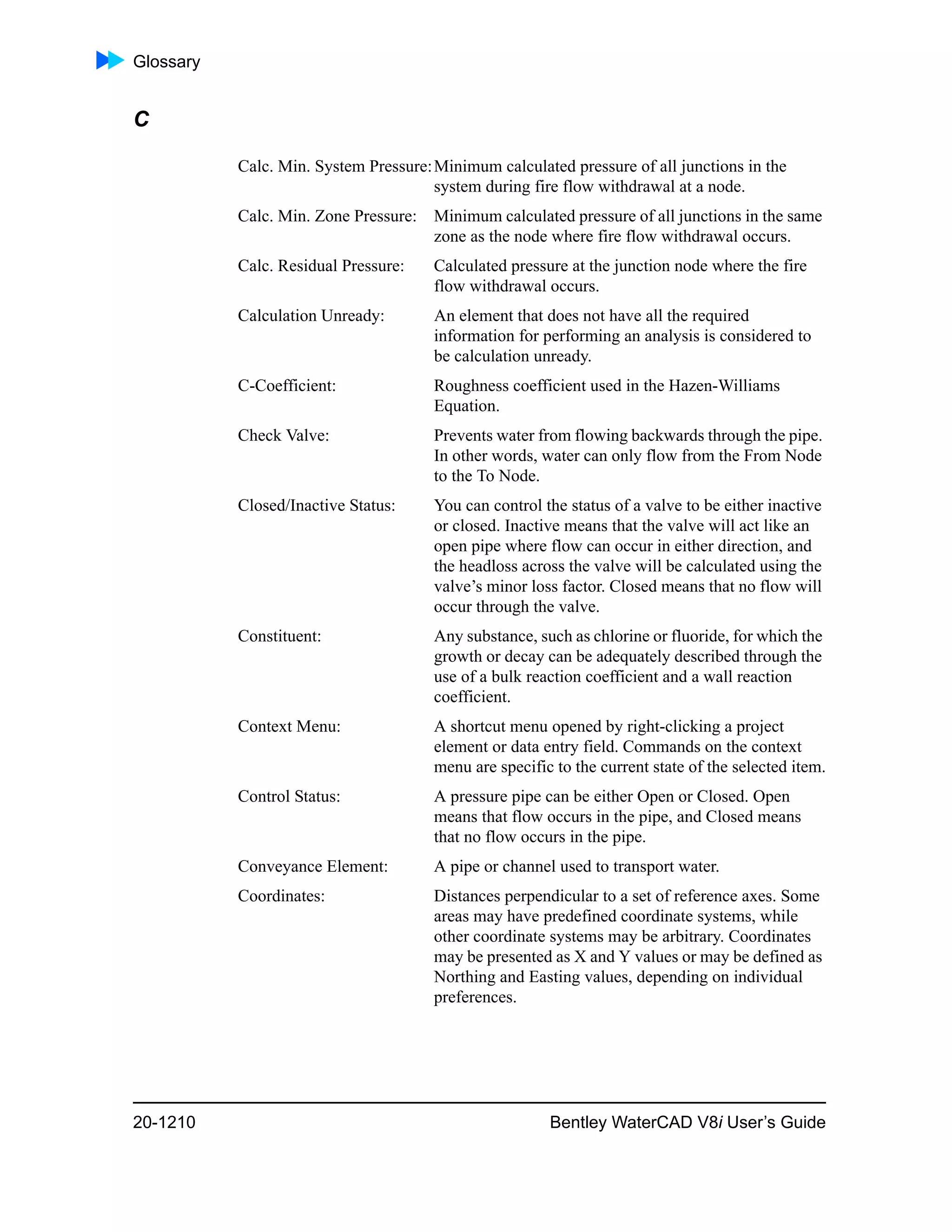 Water cad v8i user's guide