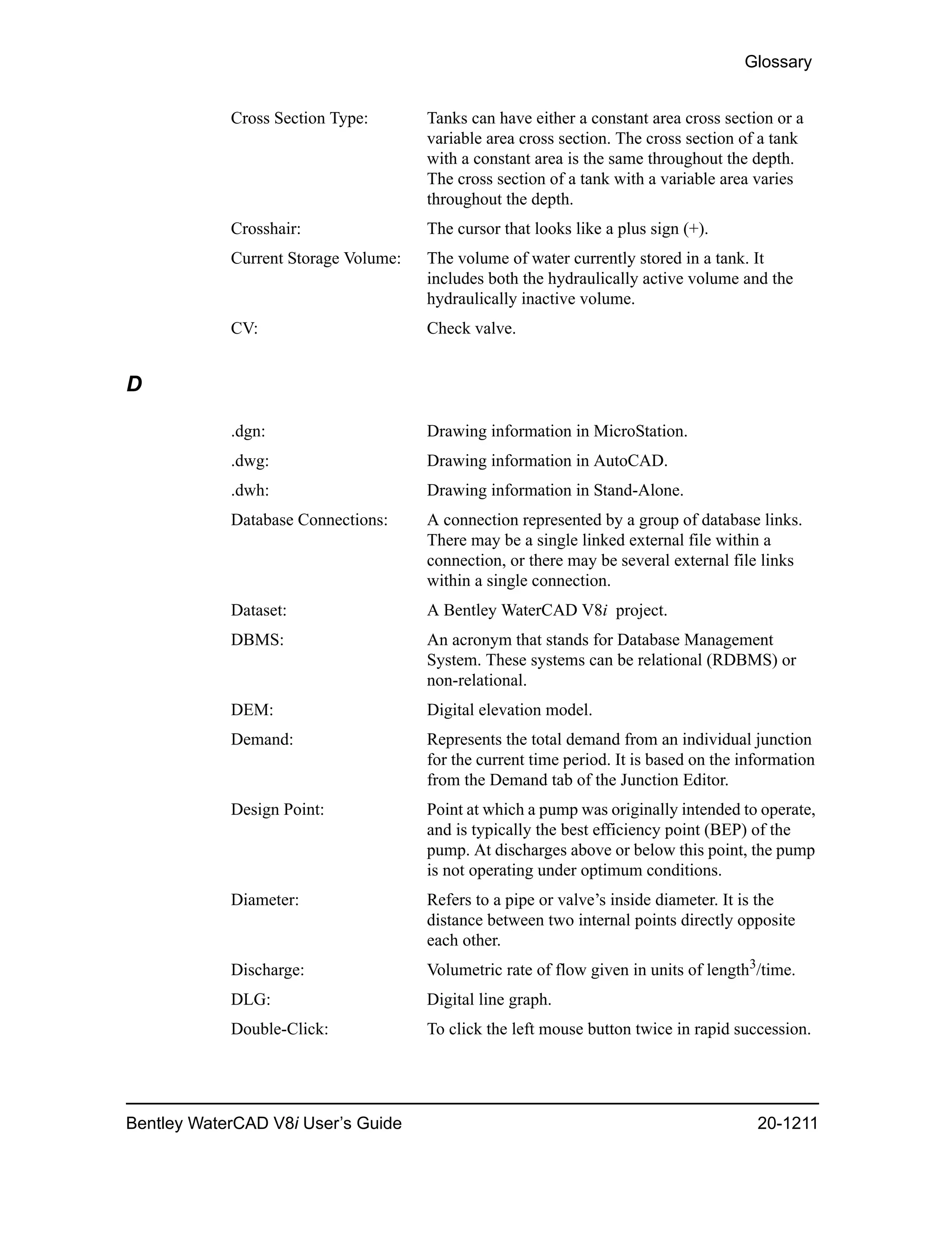 Water cad v8i user's guide