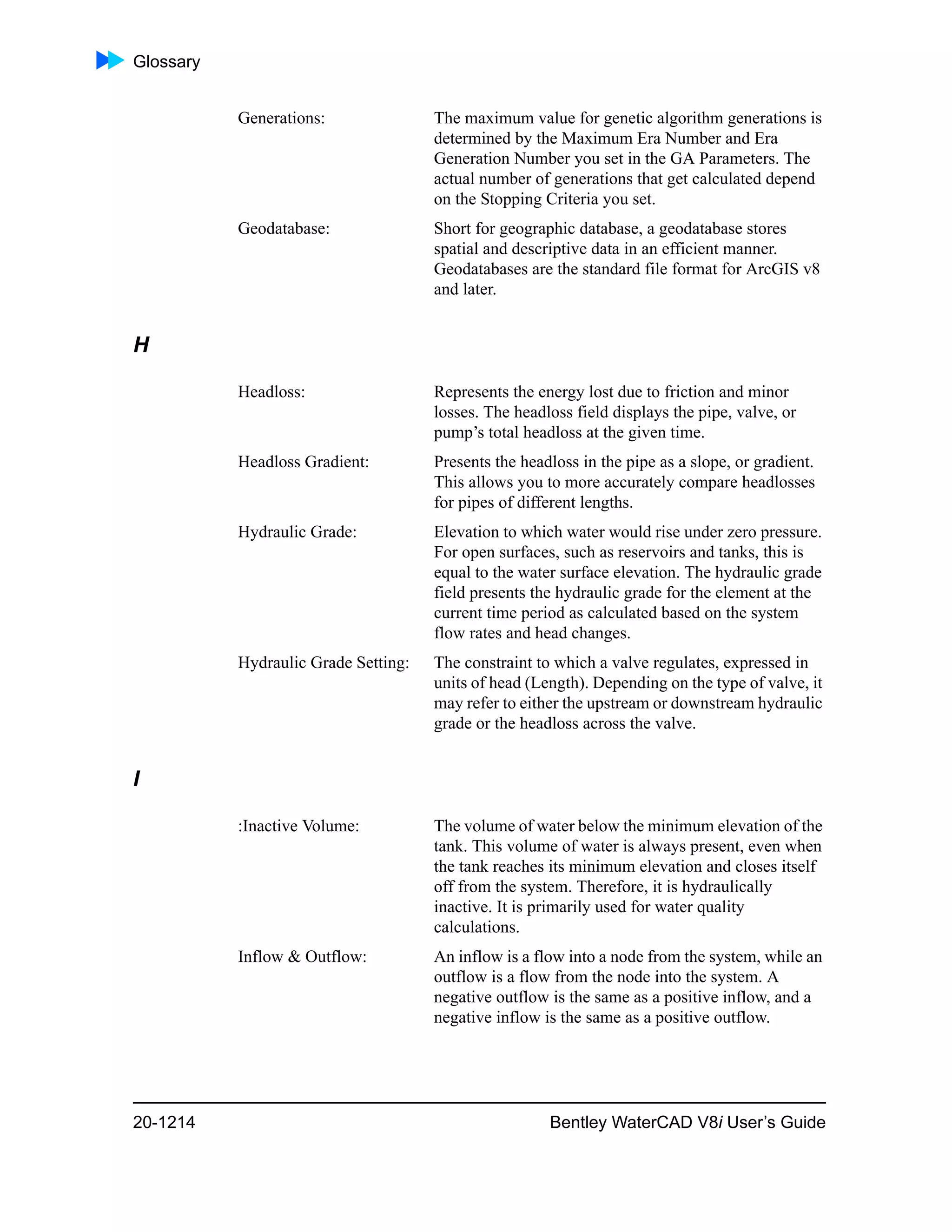 Water cad v8i user's guide