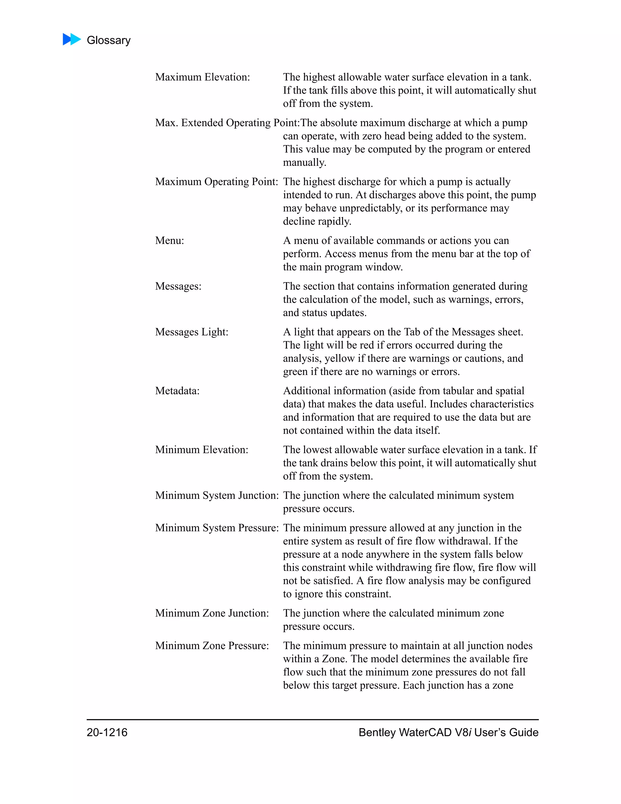 Water cad v8i user's guide