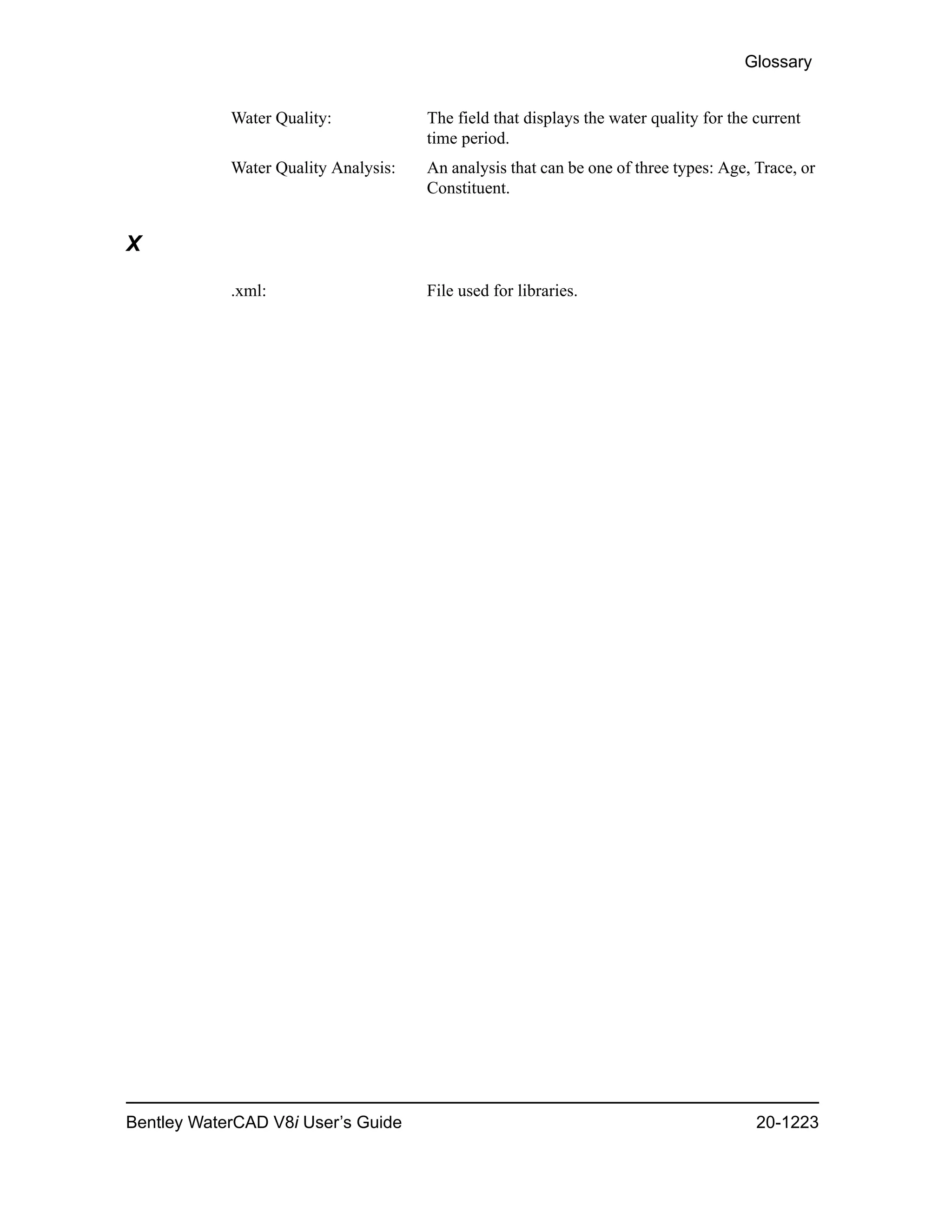 Water cad v8i user's guide