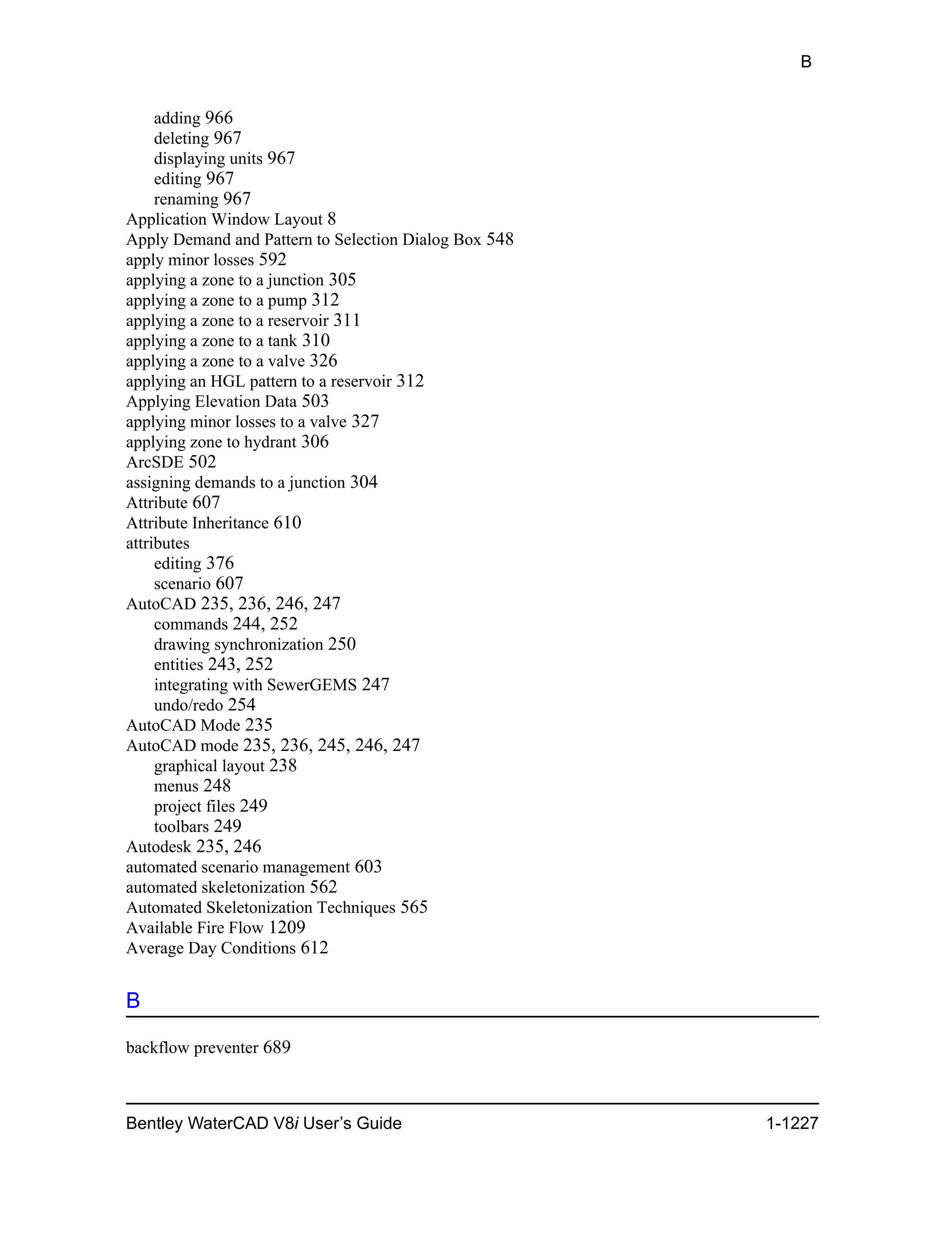 Water cad v8i user's guide