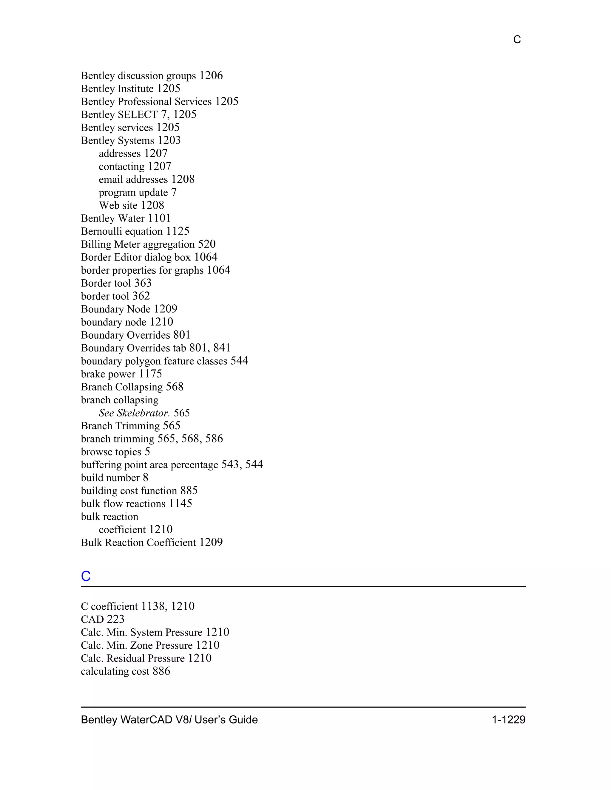 Water cad v8i user's guide